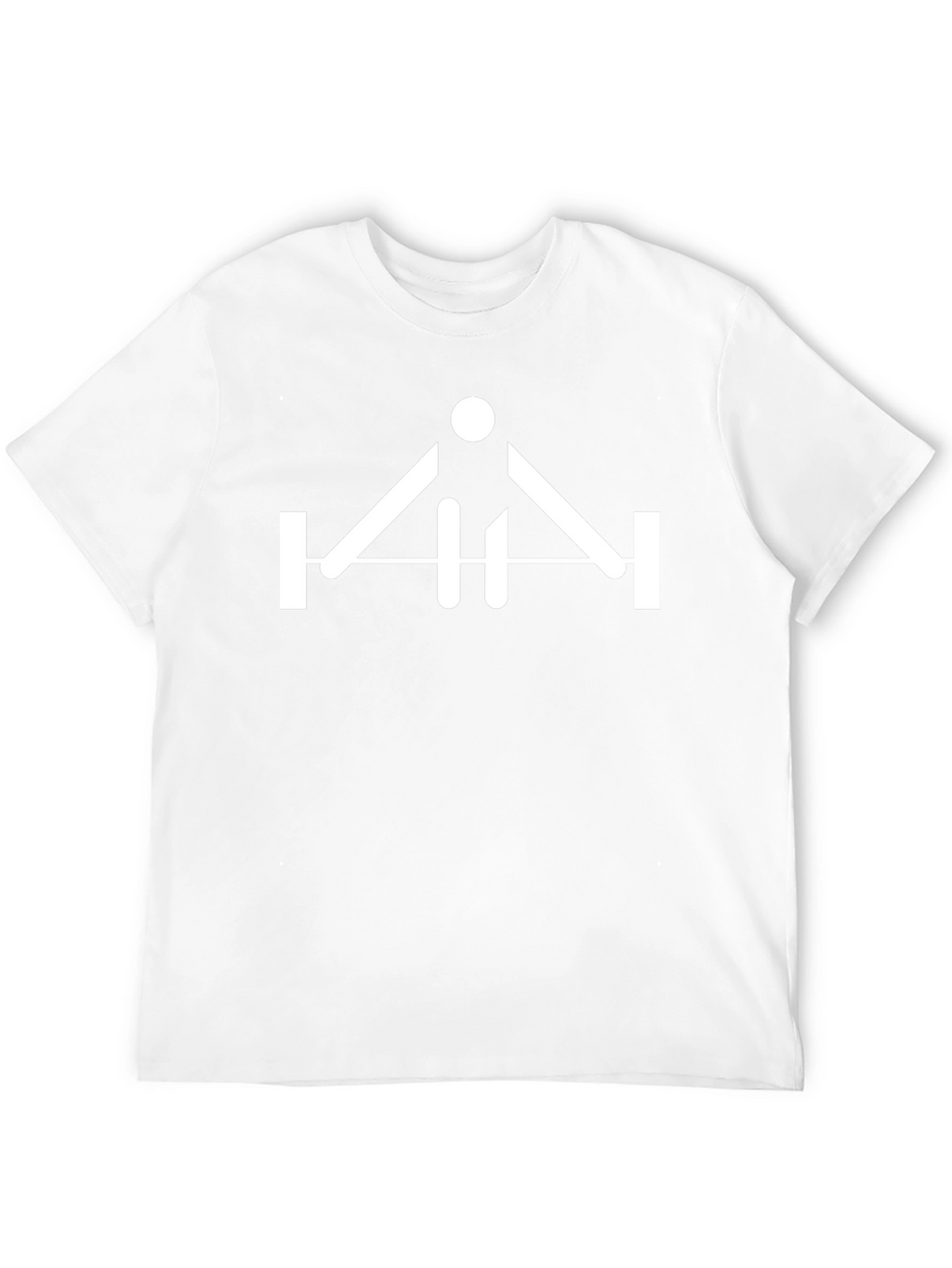 Modern Graphic Tee - Black Cotton Blend