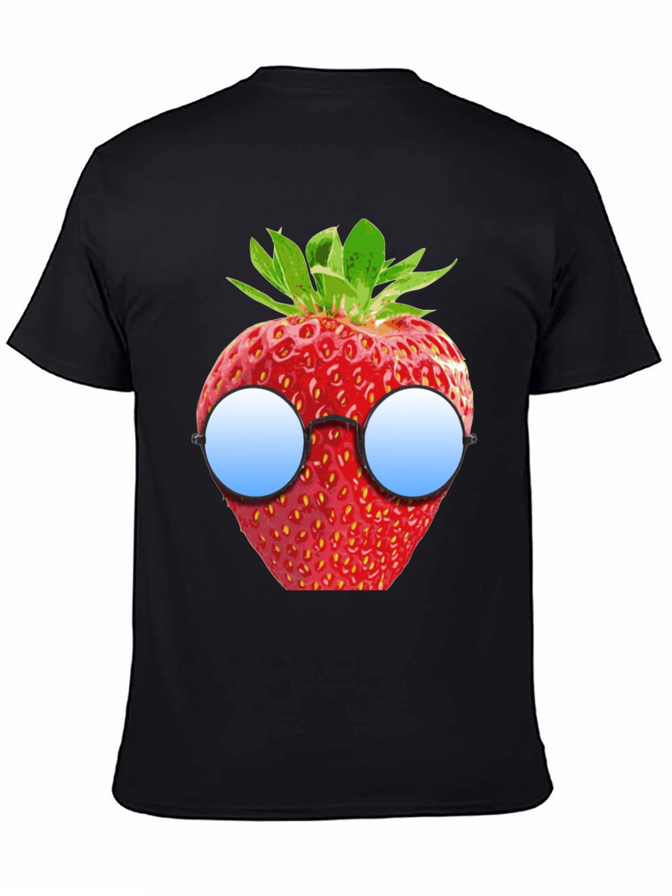 Strawberry with Glasses Graphic T-Shirt