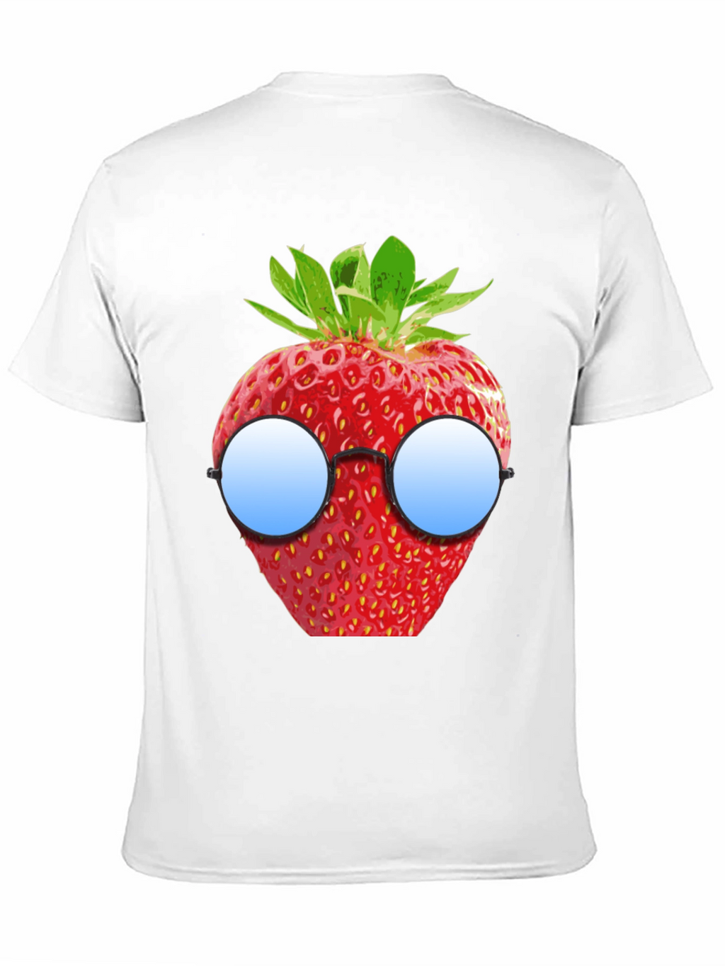 Strawberry with Glasses Graphic T-Shirt