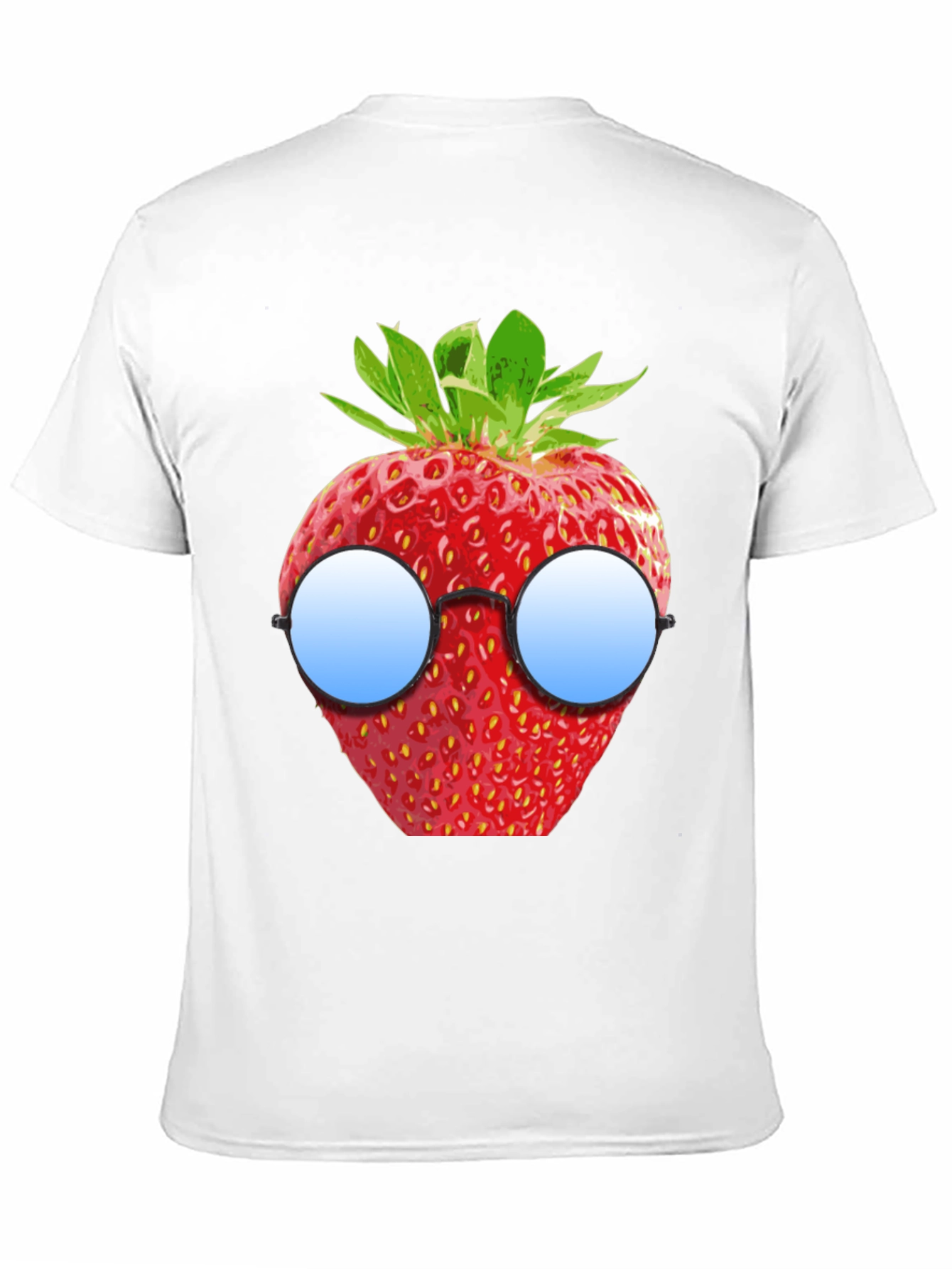 Strawberry with Glasses Graphic T-Shirt