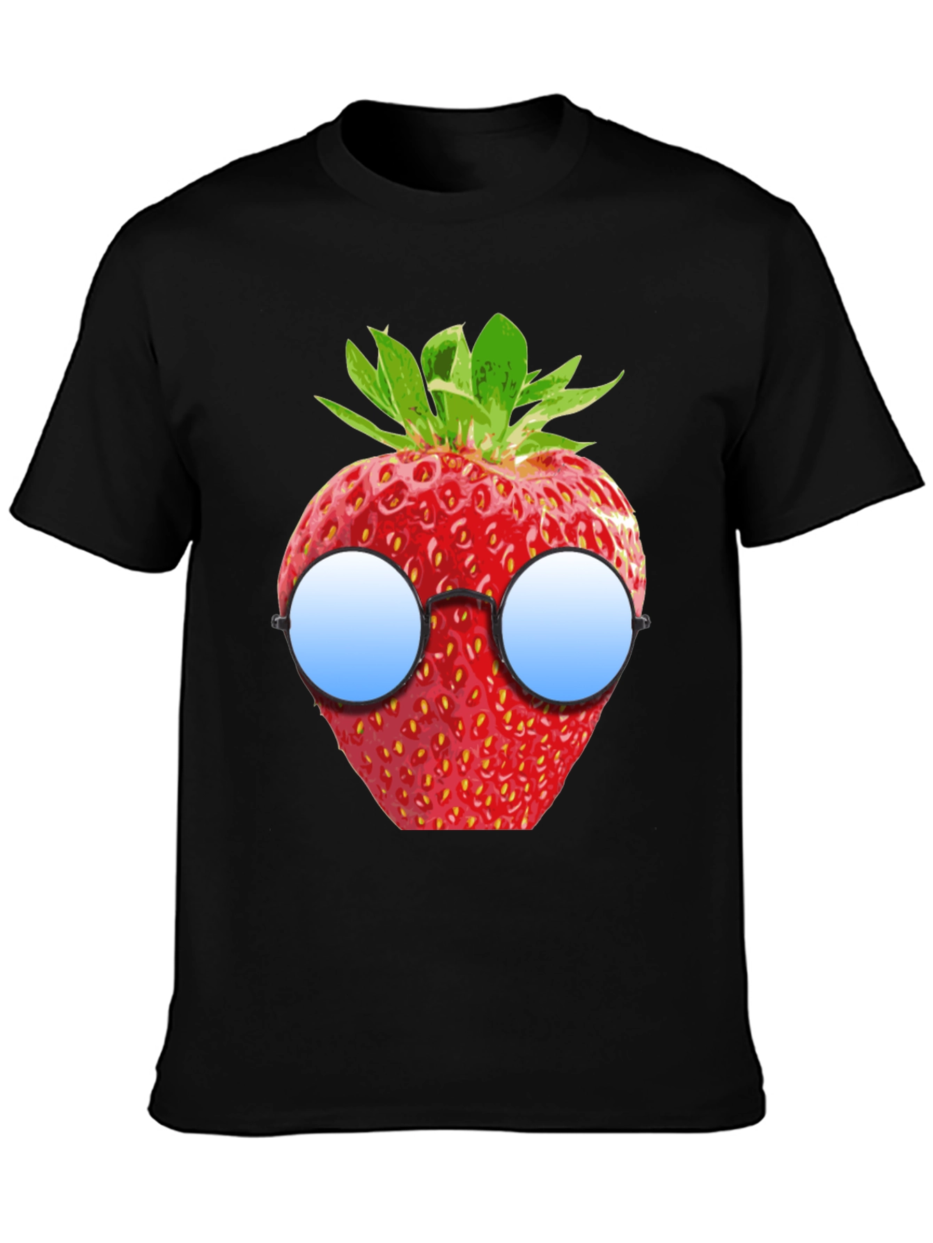 Strawberry with Glasses Graphic T-Shirt