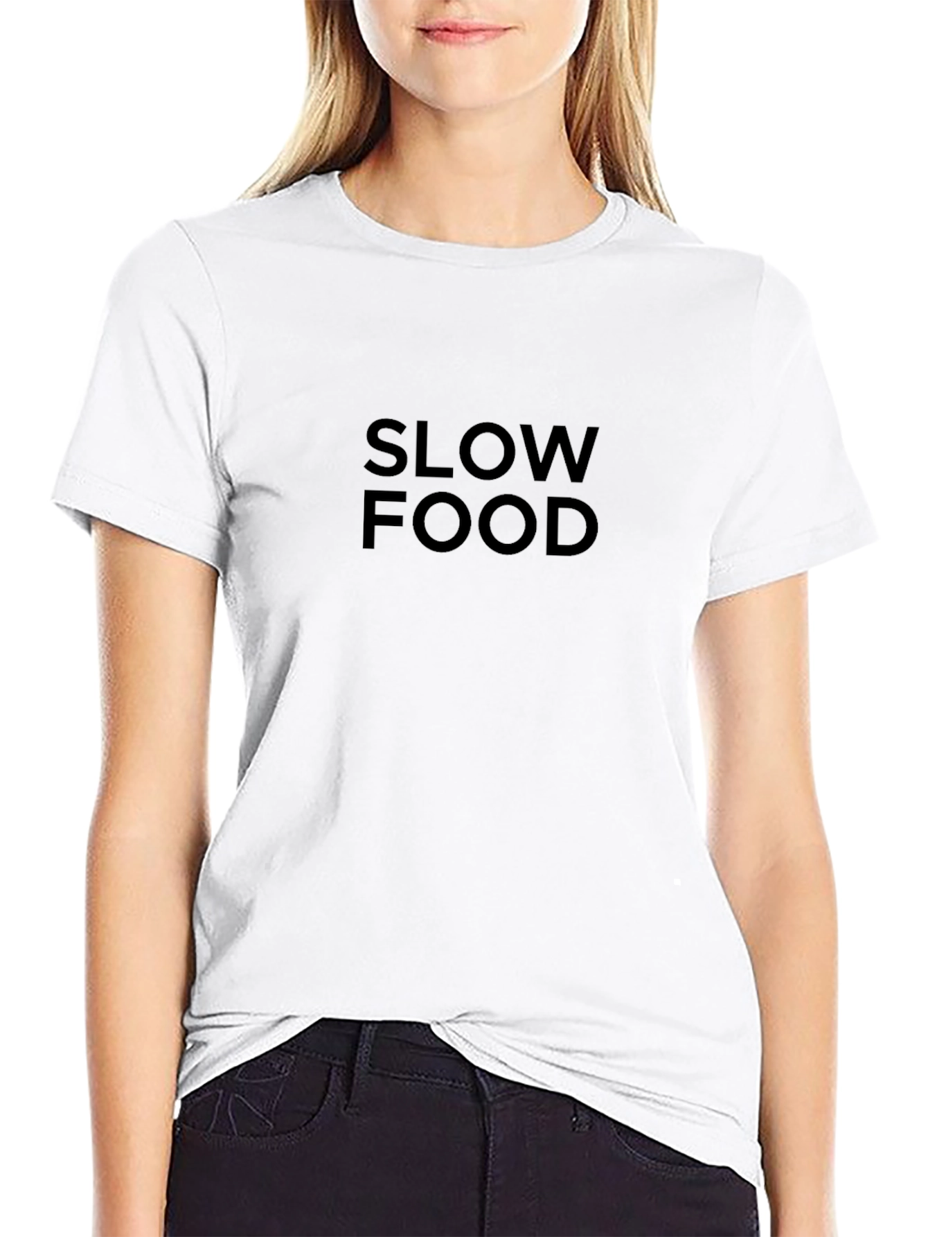 Slow Food Black T-Shirt - Modern Comfort