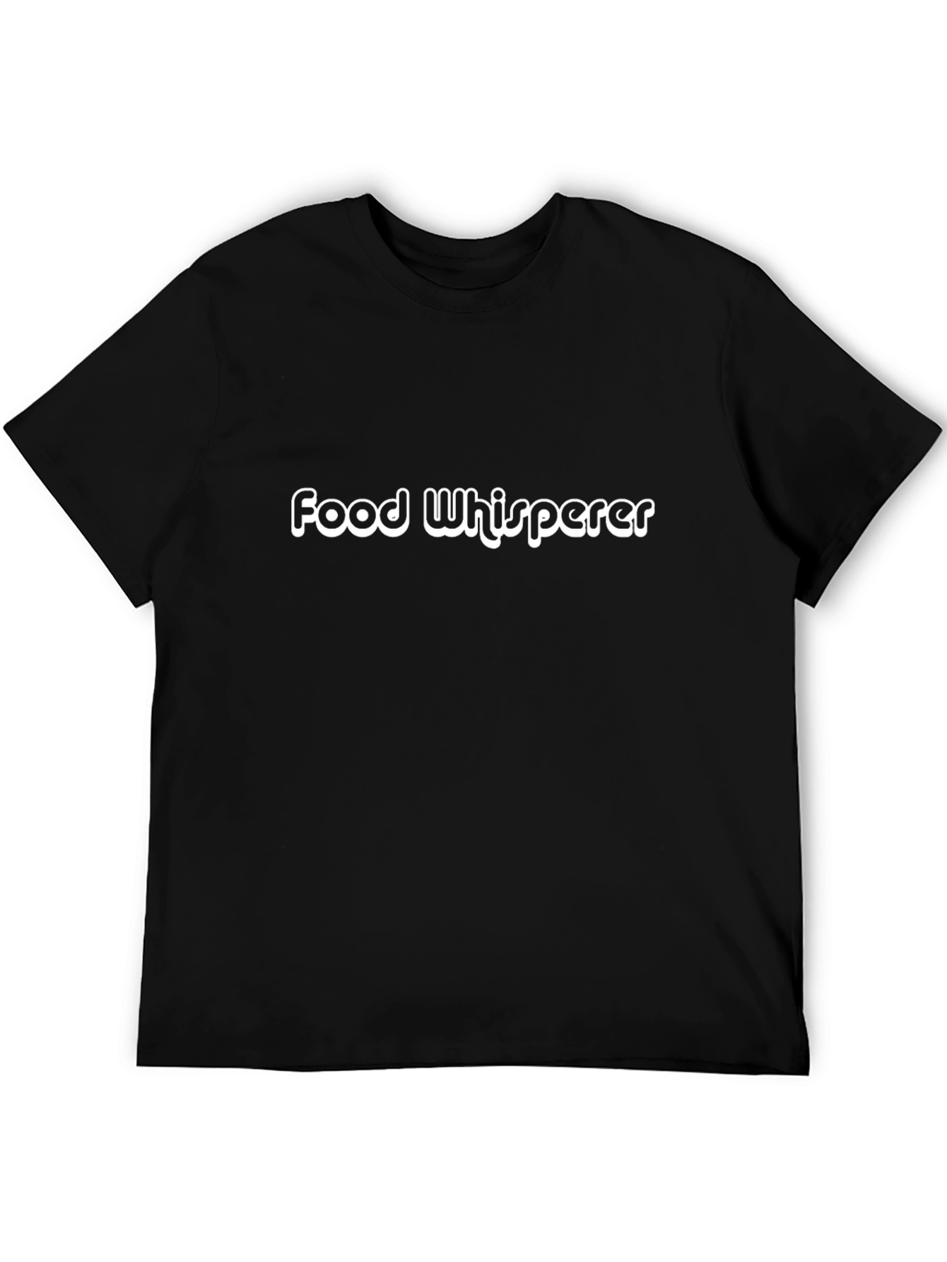 Food Whisperer Graphic T-Shirt - Black Cotton Tee