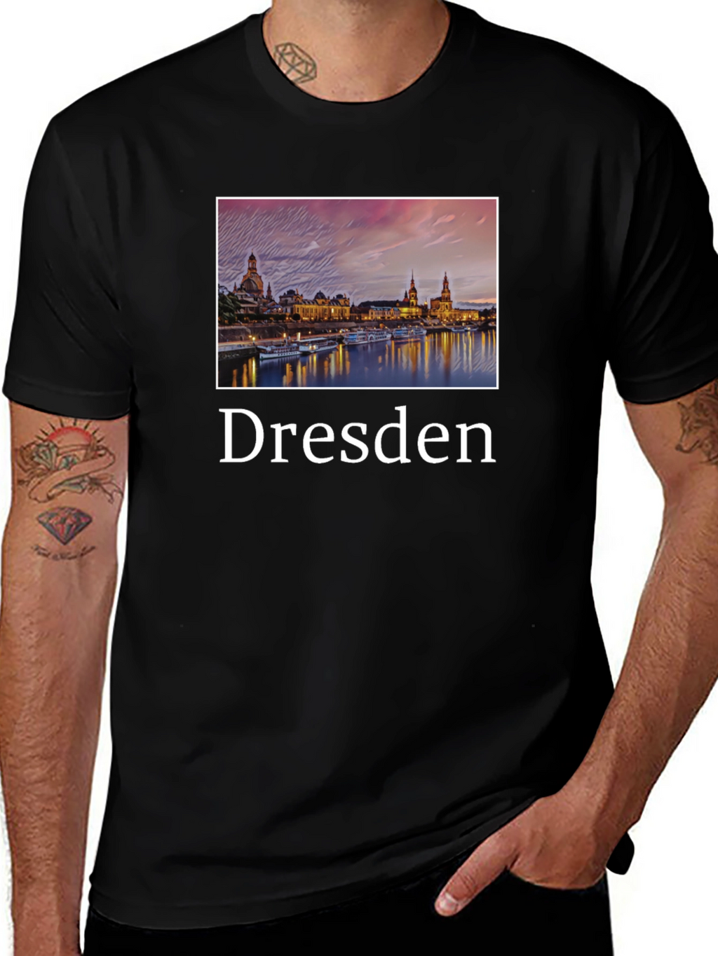 Dresden Skyline Graphic T-Shirt