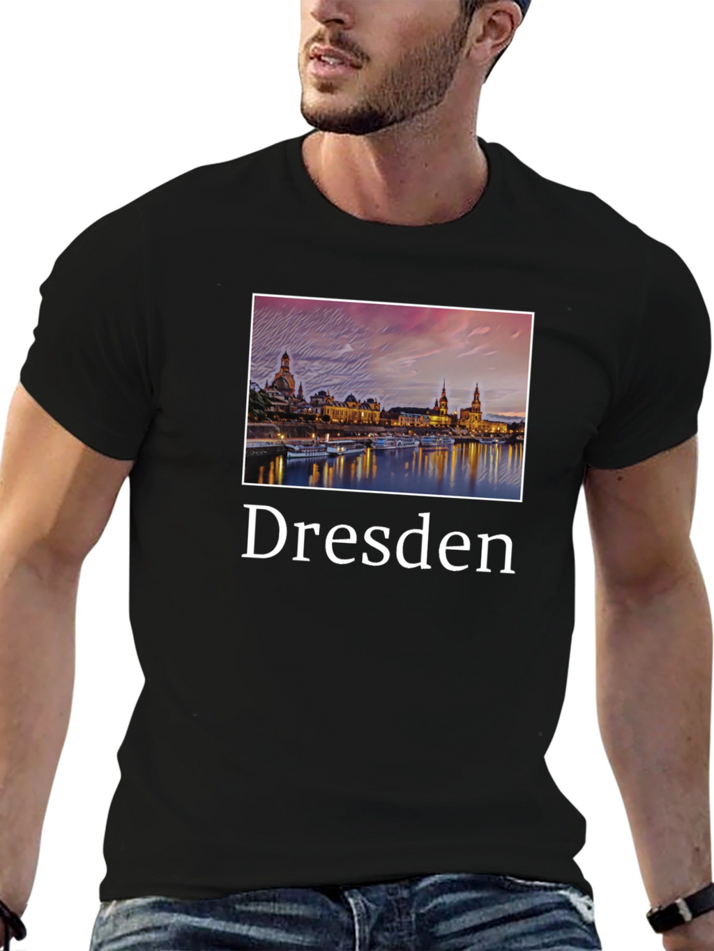 Dresden Skyline Graphic T-Shirt