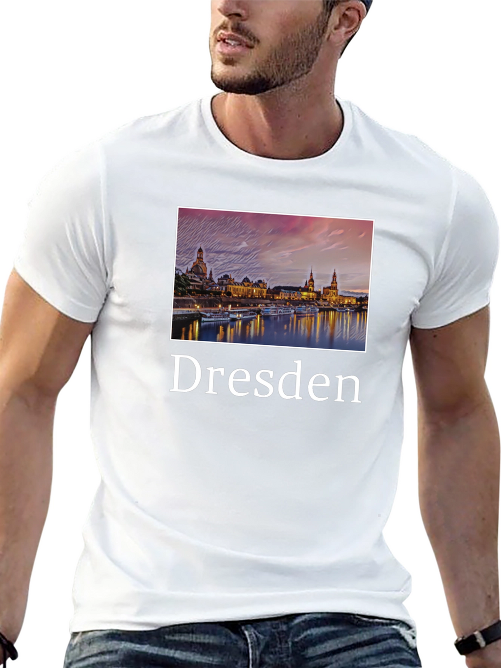 Dresden Skyline Graphic T-Shirt