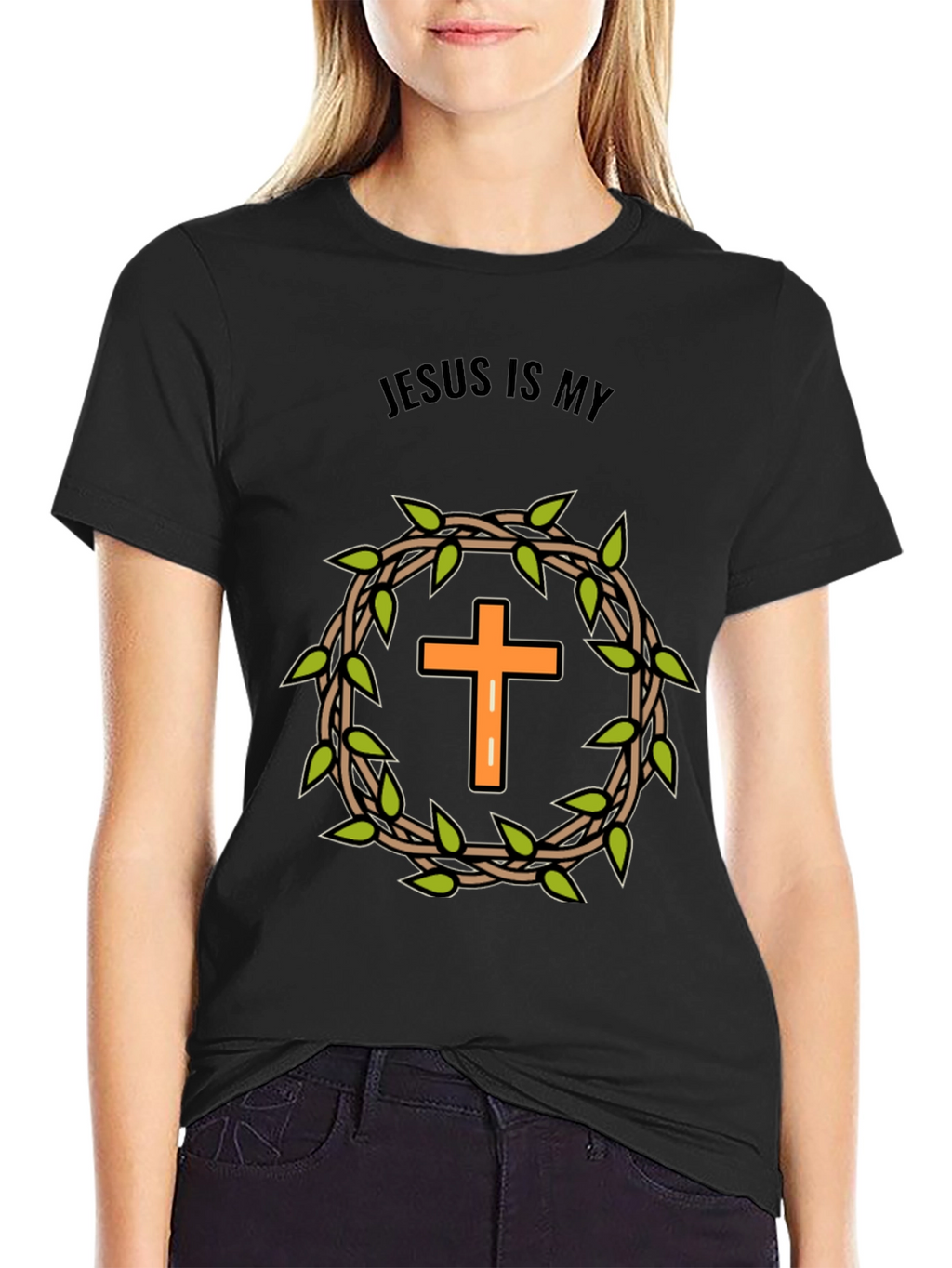 Jesus is My T-Shirt - Cross Design