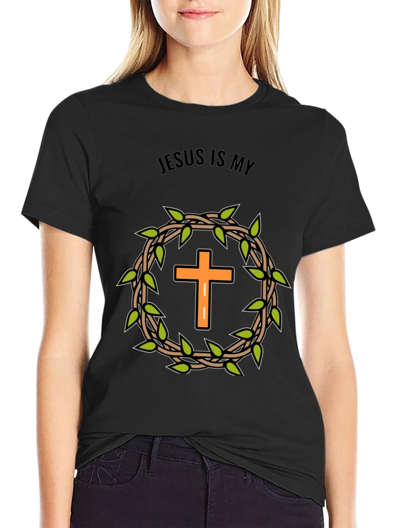 Jesus is My T-Shirt - Cross Design