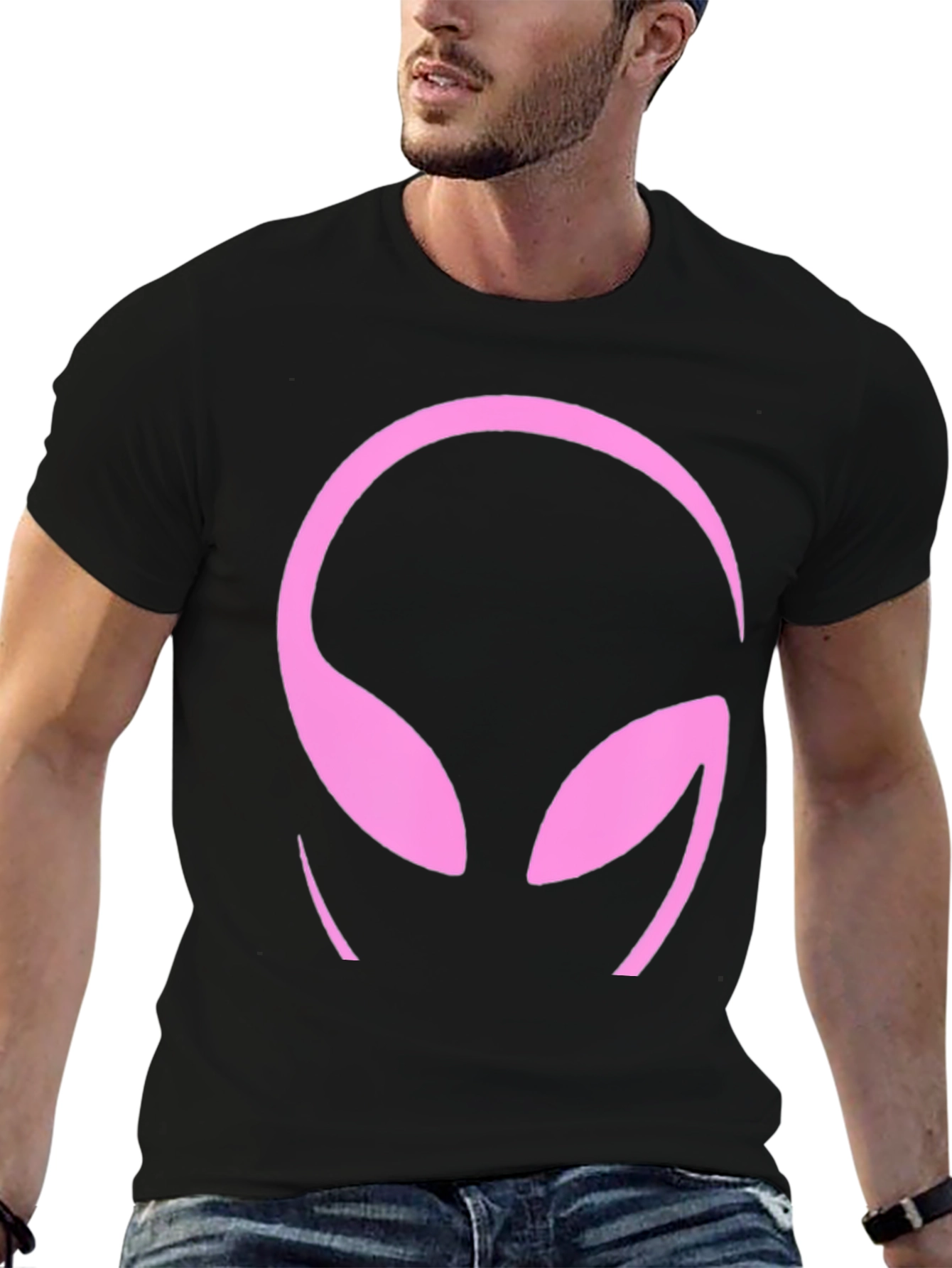 Alien Head Graphic T-Shirt - Bold & Stylish