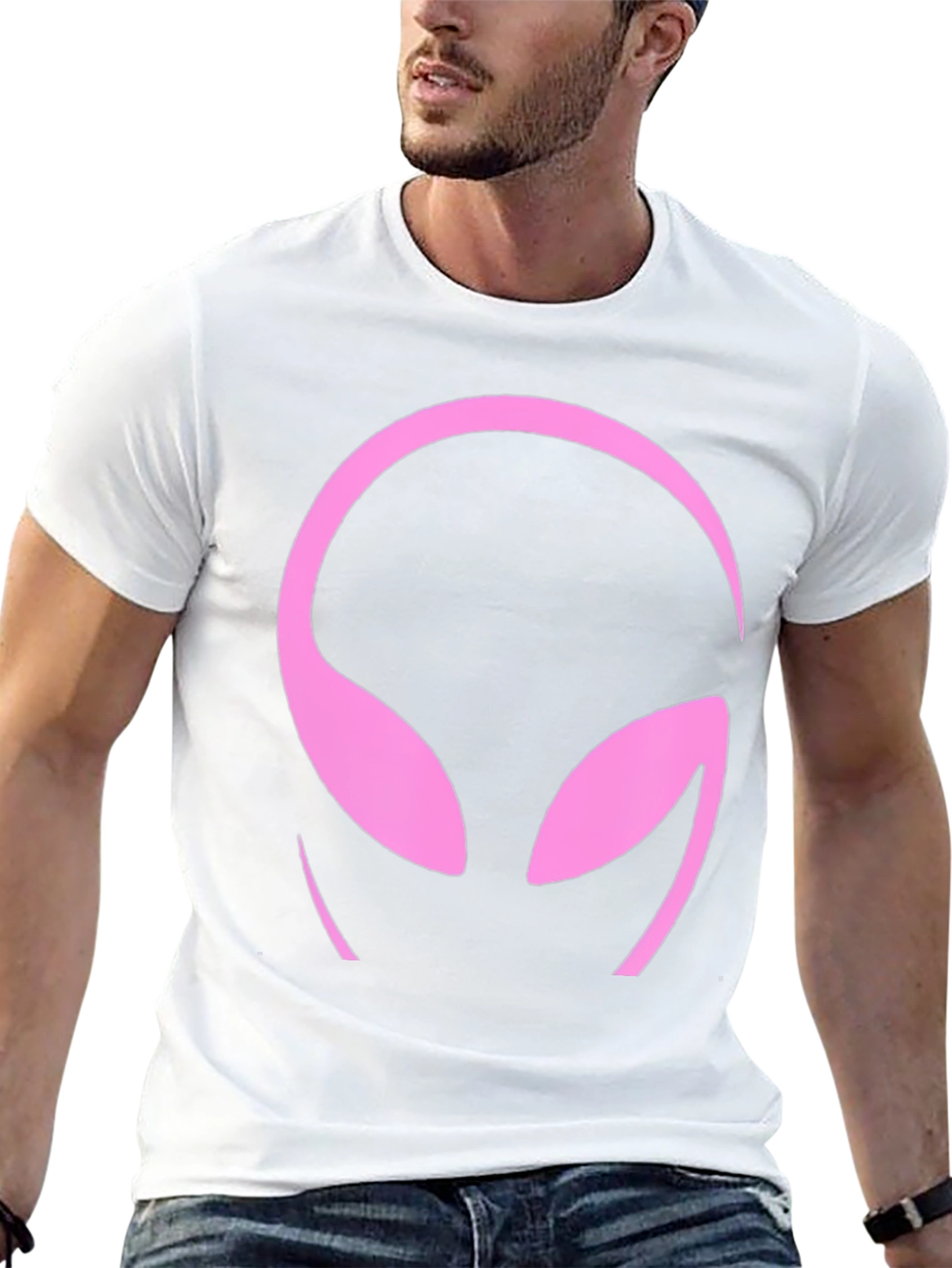 Alien Head Graphic T-Shirt - Bold & Stylish