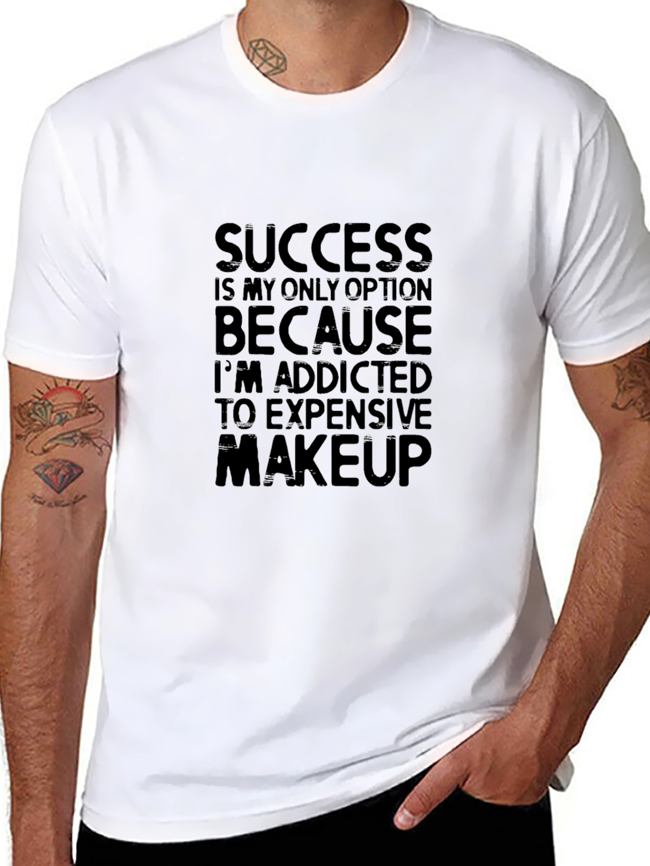 Success Addicted to Makeup Black T-Shirt