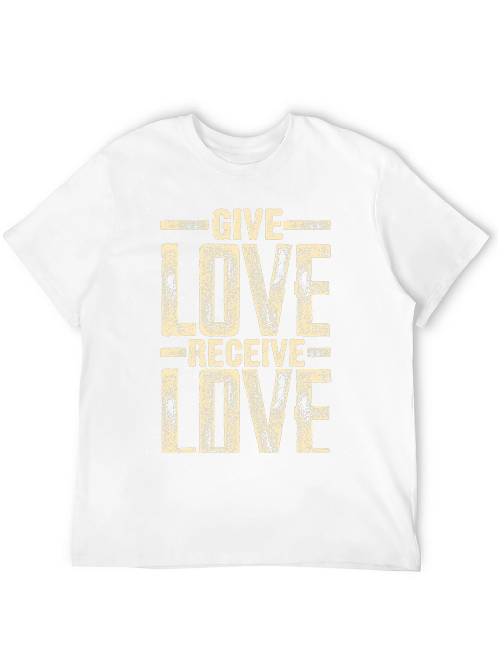Give Love Receive Love Black Graphic Tee