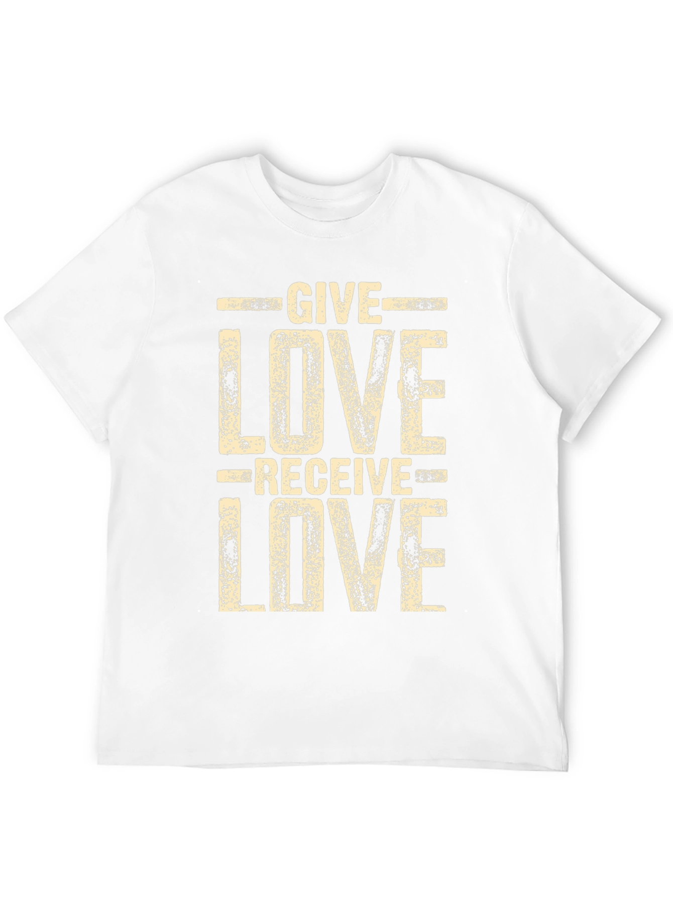 Give Love Receive Love Black Graphic Tee