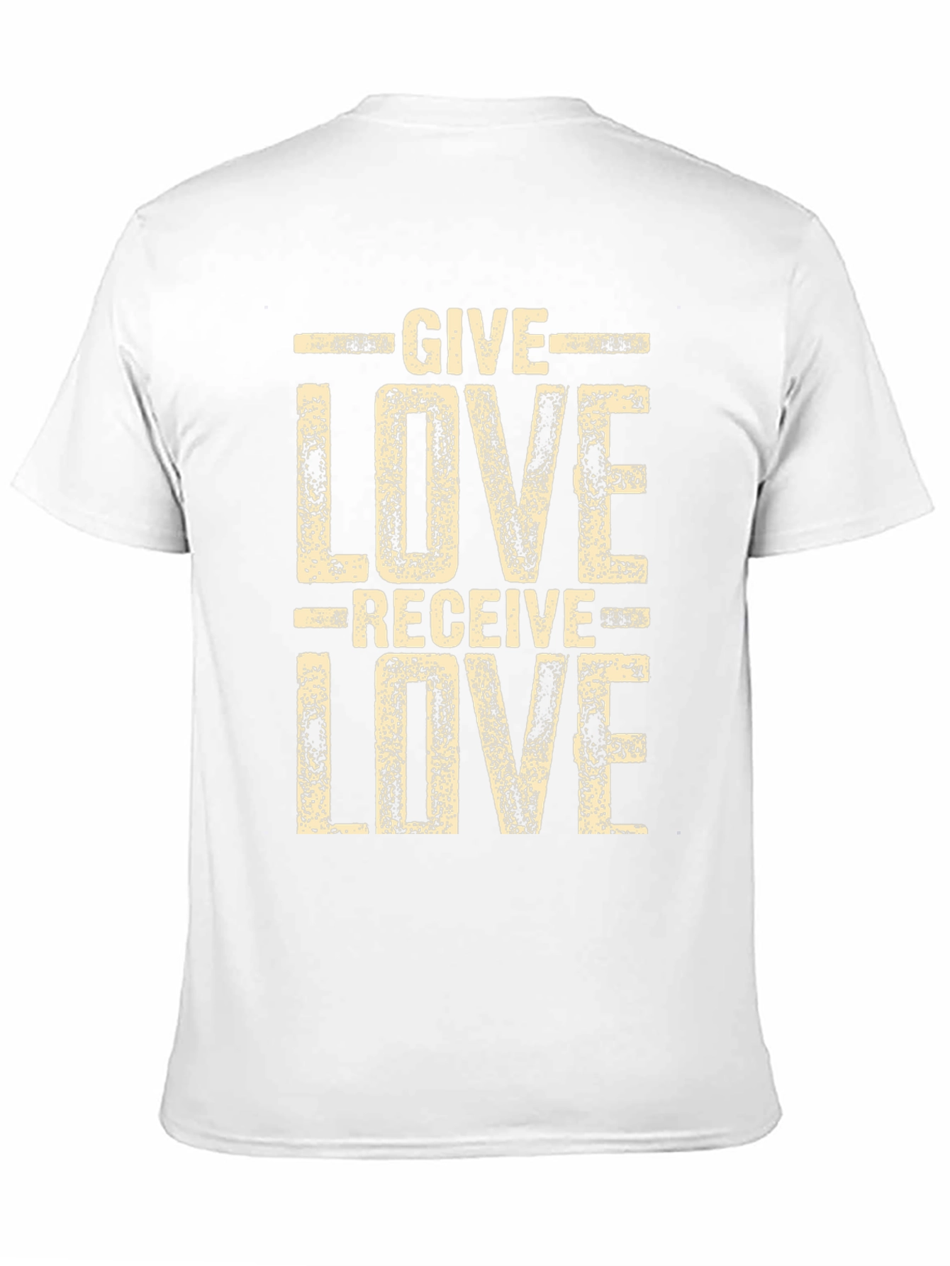 Give Love Receive Love Black Graphic Tee