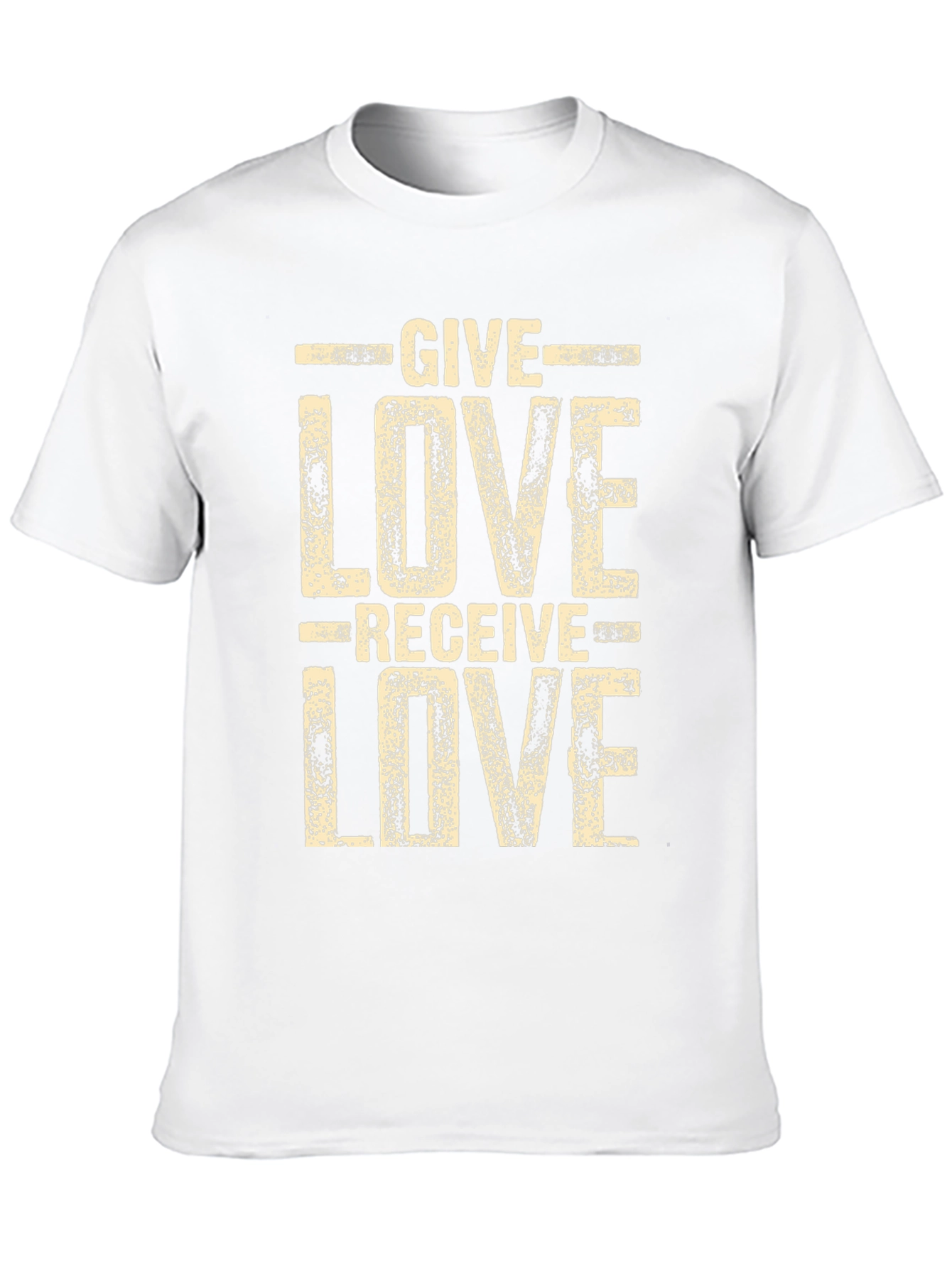 Give Love Receive Love Black Graphic Tee