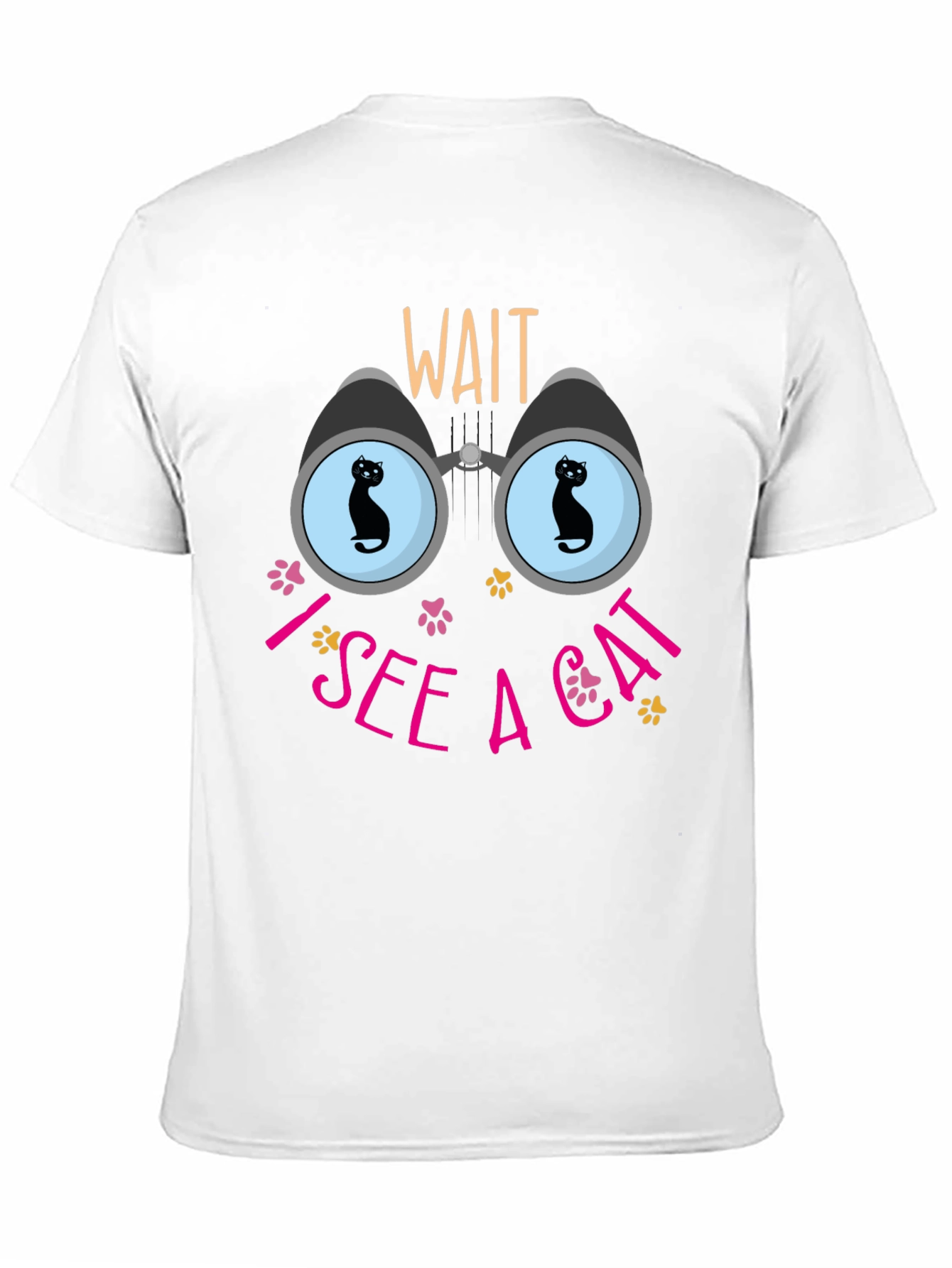 Wait I See a Cat Graphic T-Shirt