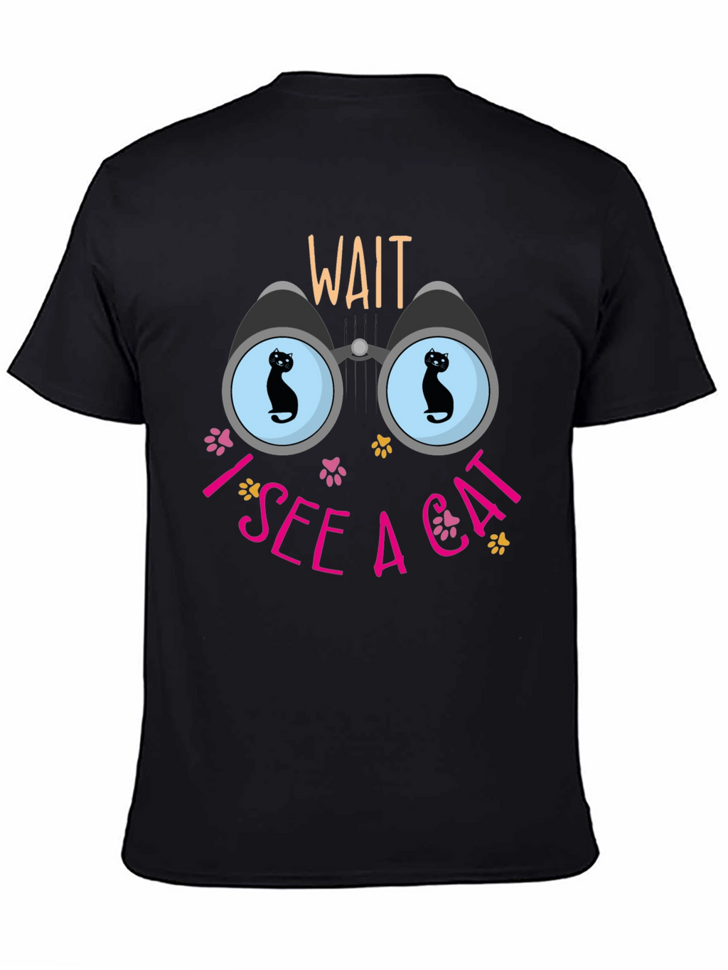 Wait I See a Cat Graphic T-Shirt