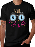 Wait I See a Cat Graphic T-Shirt
