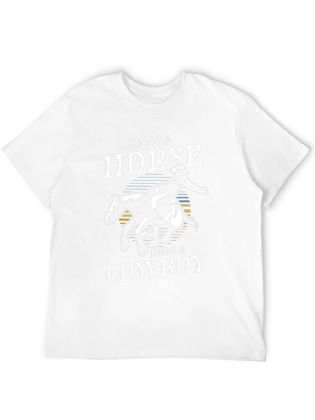 Save a Horse Ride a Cowboy Black T-Shirt