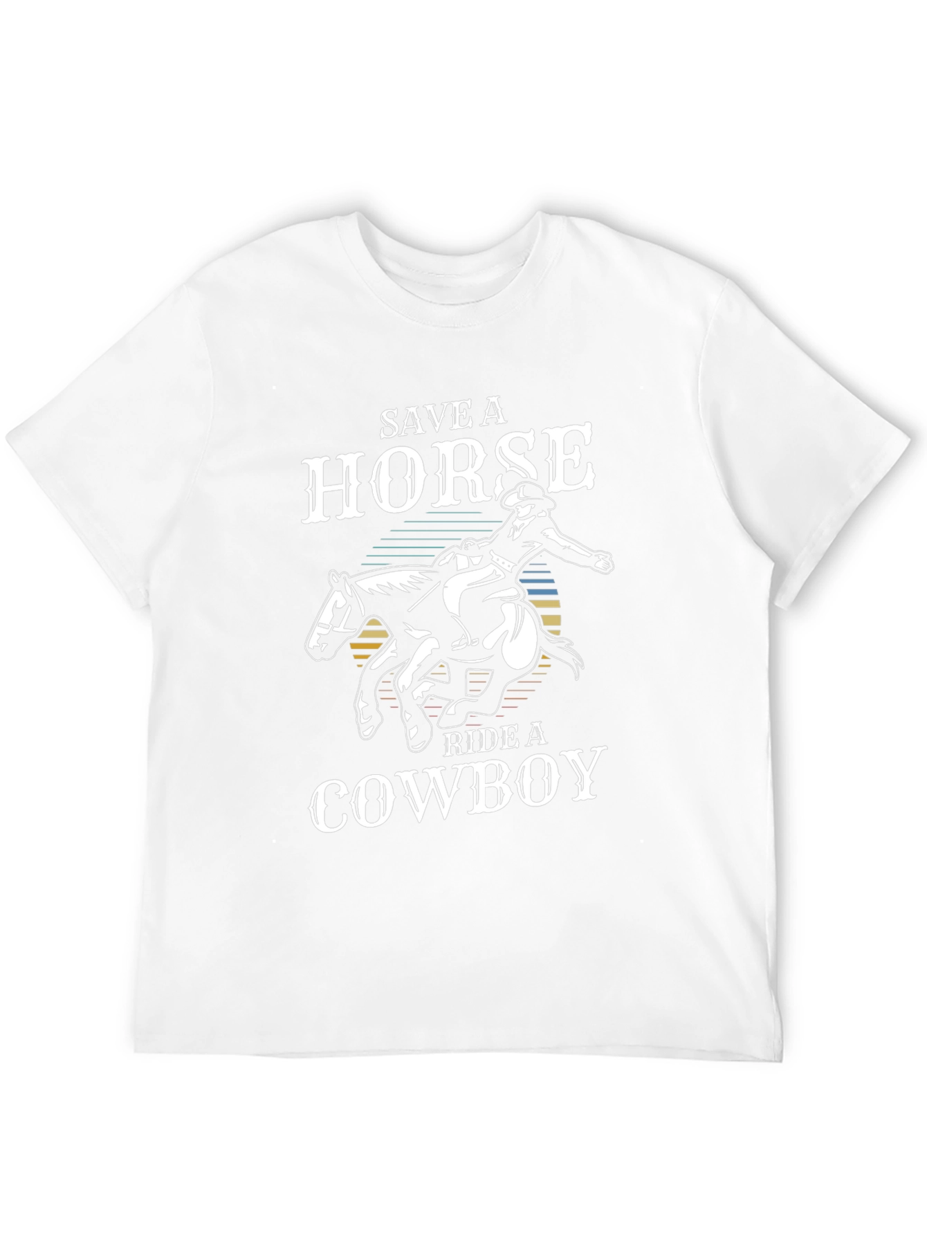 Save a Horse Ride a Cowboy Black T-Shirt