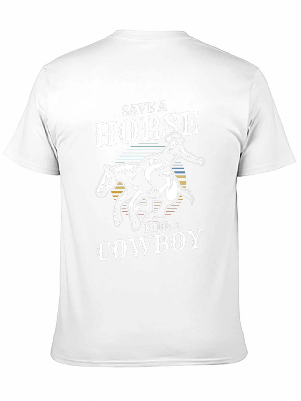 Save a Horse Ride a Cowboy Black T-Shirt