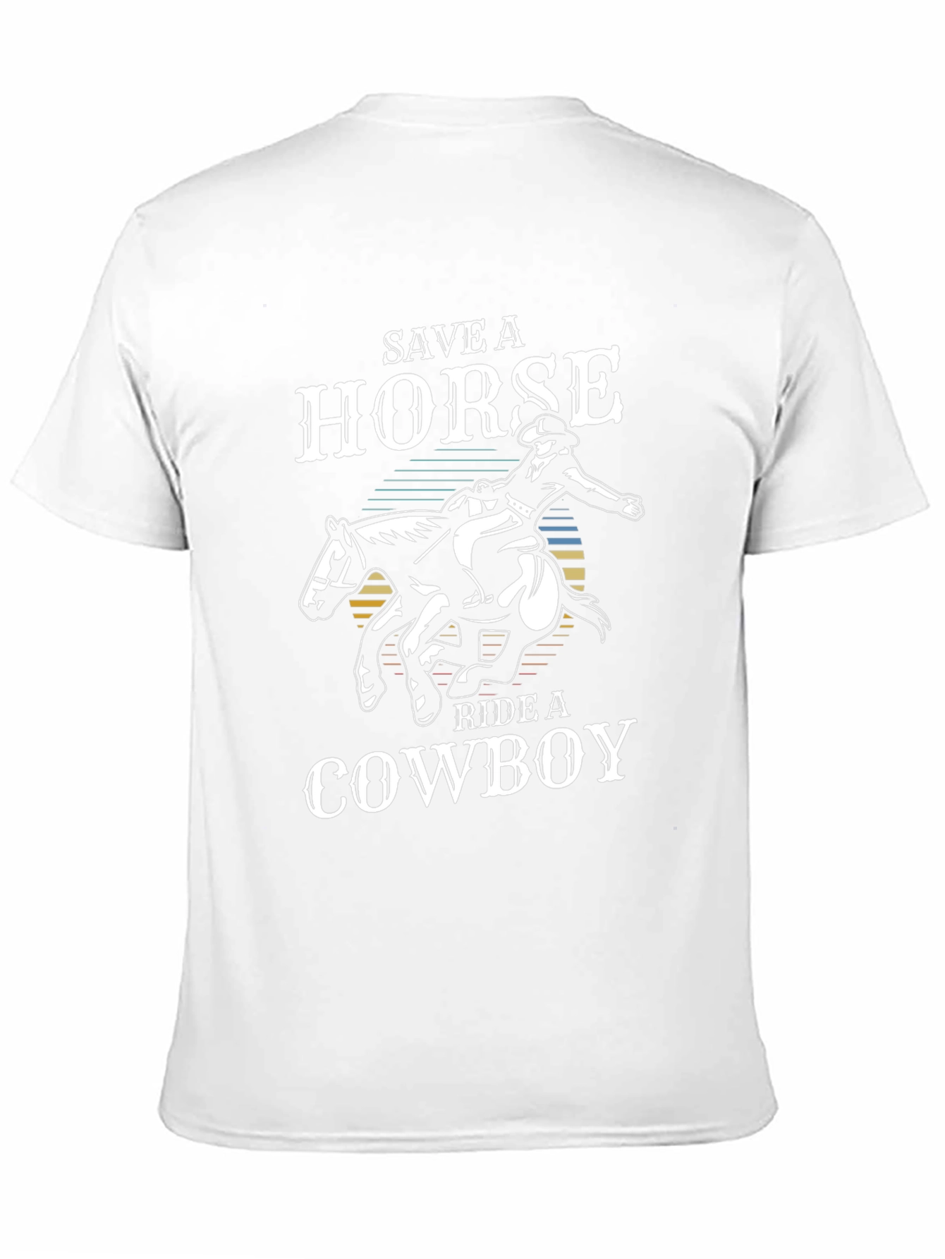 Save a Horse Ride a Cowboy Black T-Shirt