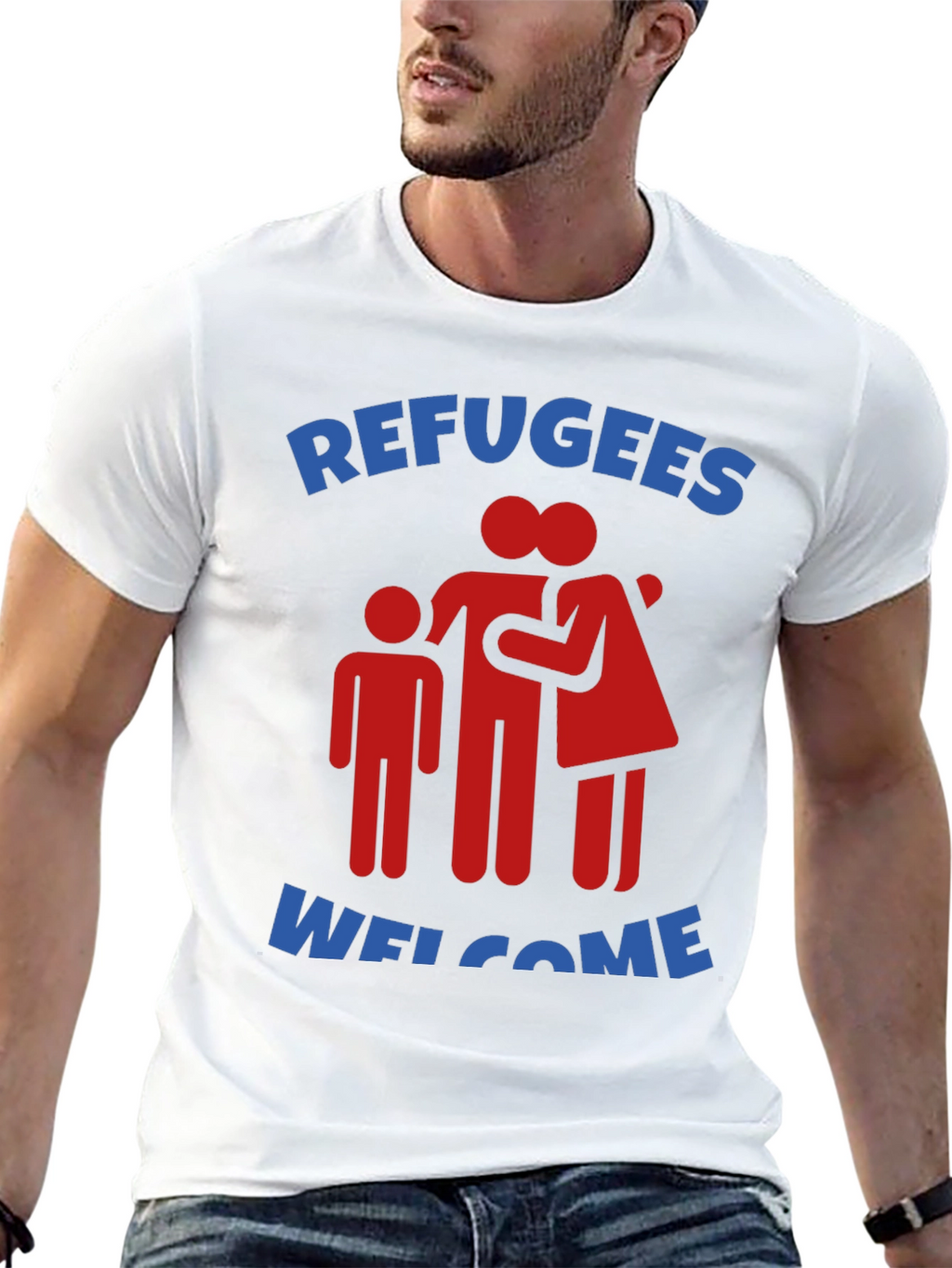 Refugees Welcome Graphic Tee - Show Your Support