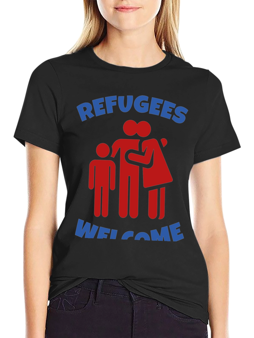 Refugees Welcome Graphic Tee - Show Your Support