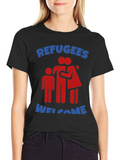 Refugees Welcome Graphic Tee - Show Your Support