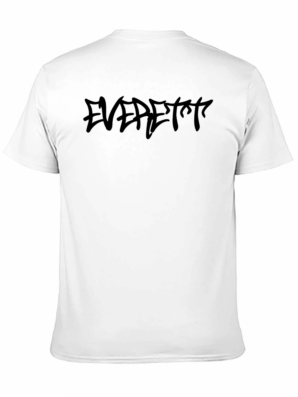 Mens Black EVERETT Graphic Tee - Casual Style