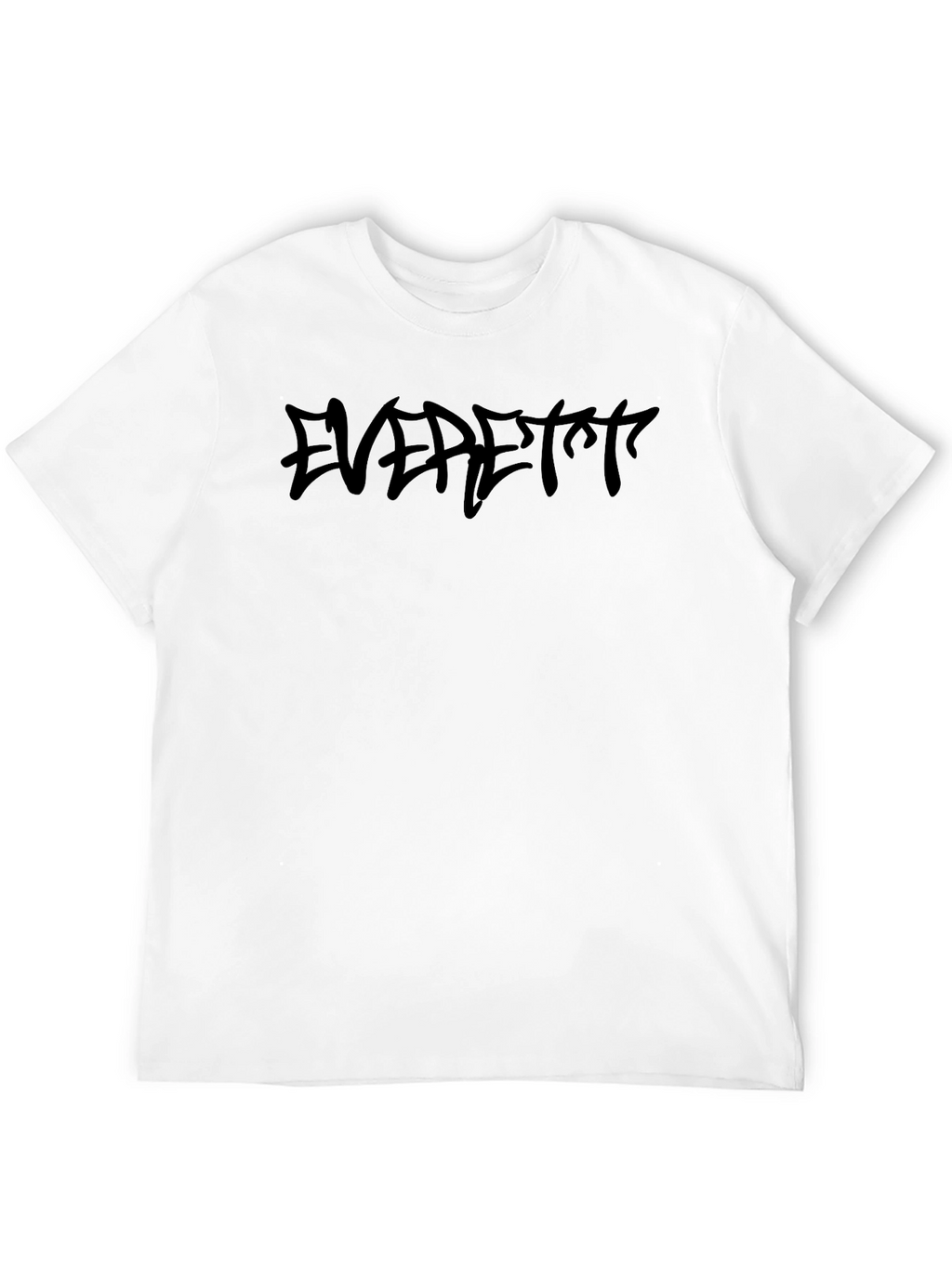 Mens Black EVERETT Graphic Tee - Casual Style