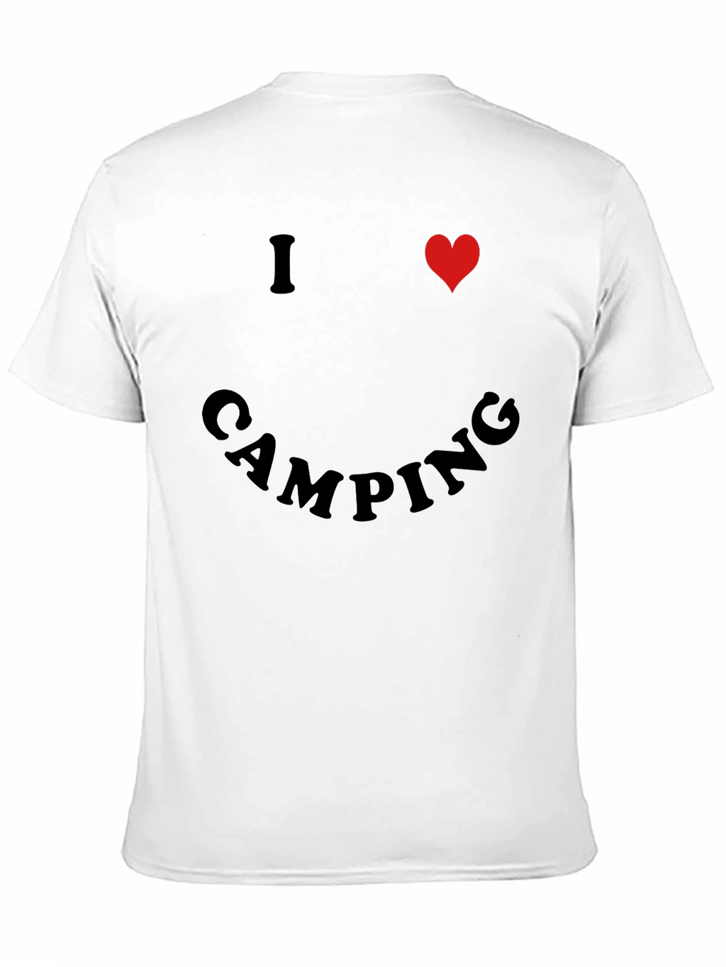 I Heart Camping Black T-Shirt
