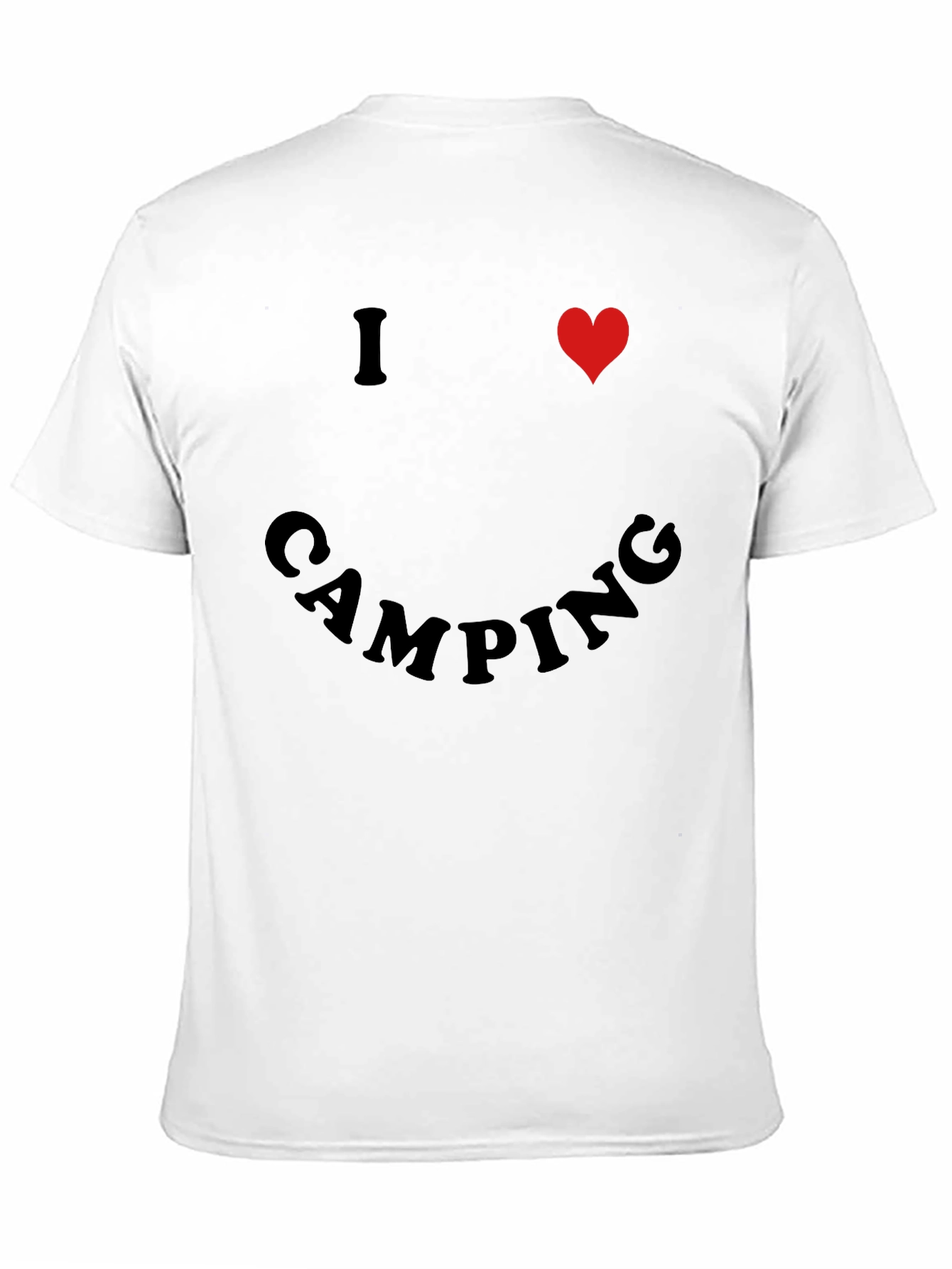 I Heart Camping Black T-Shirt