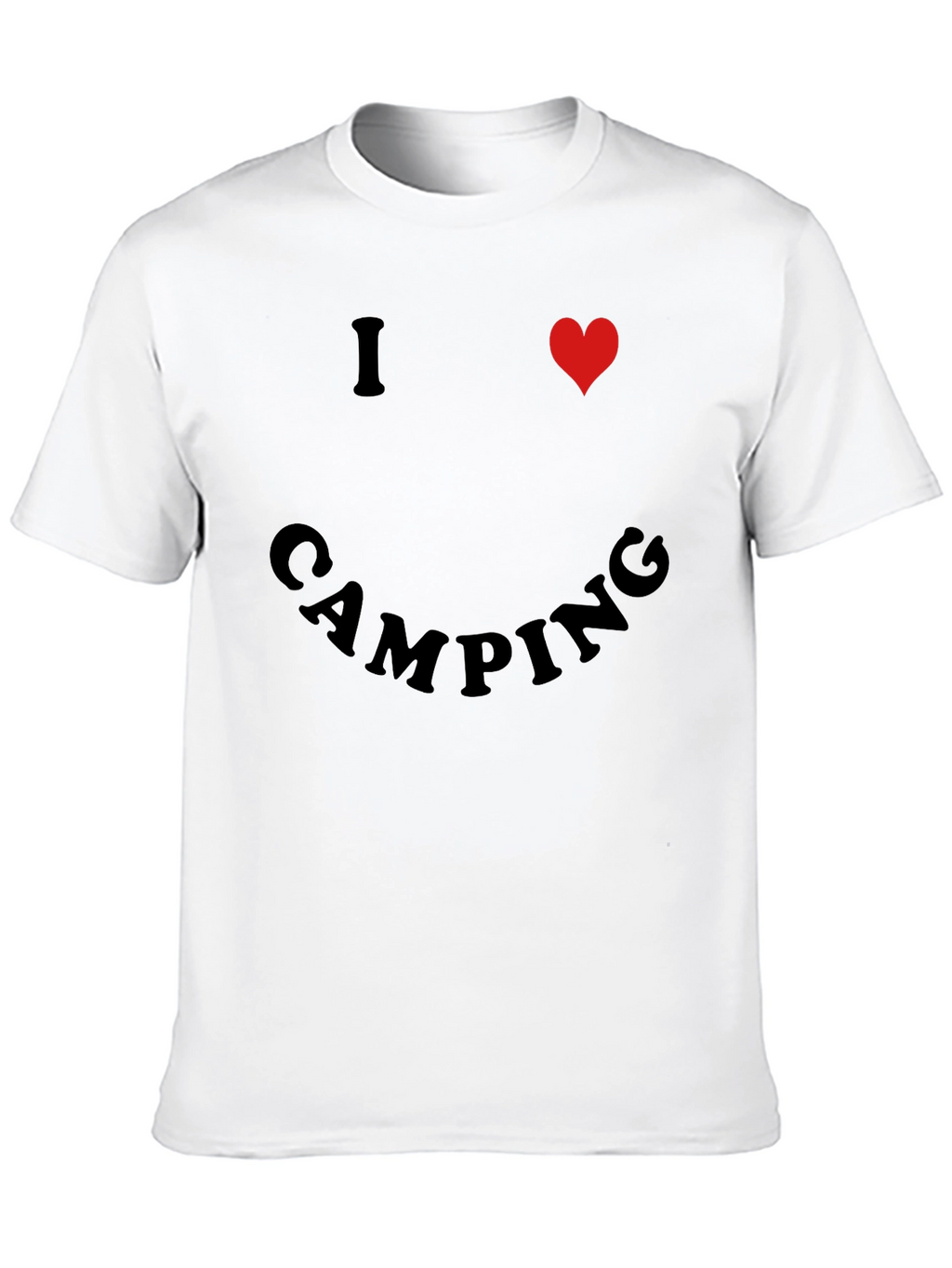 I Heart Camping Black T-Shirt