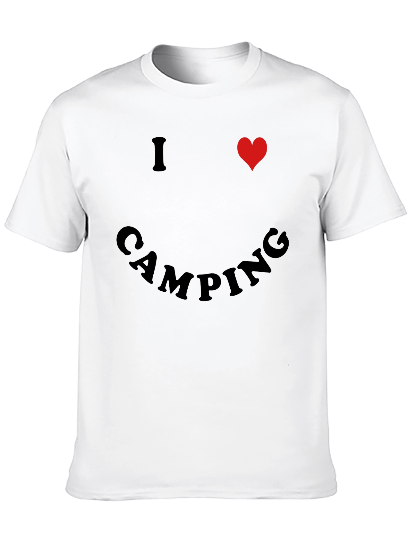I Heart Camping Black T-Shirt