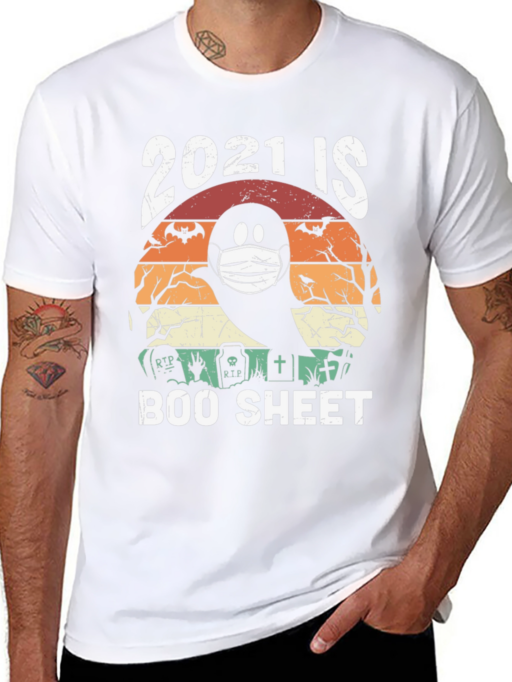 2021 is Boo Sheet Halloween T-Shirt