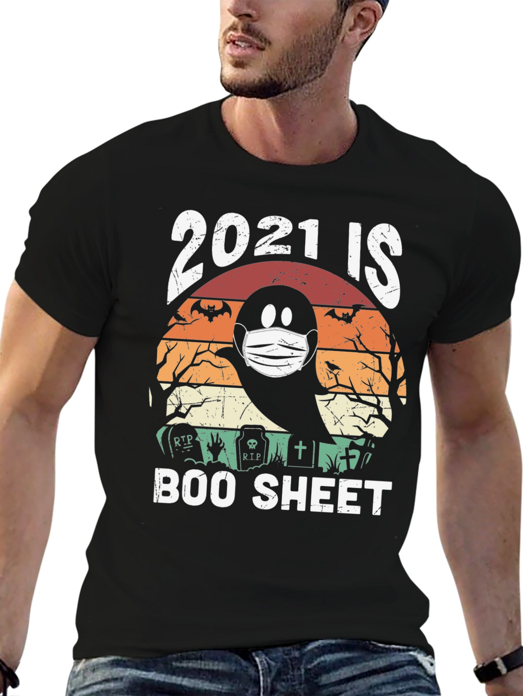 2021 is Boo Sheet Halloween T-Shirt