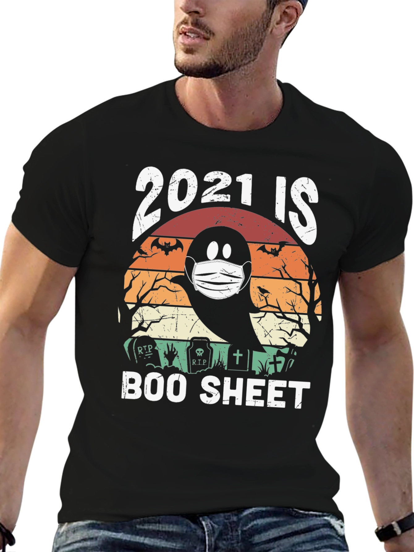 2021 is Boo Sheet Halloween T-Shirt