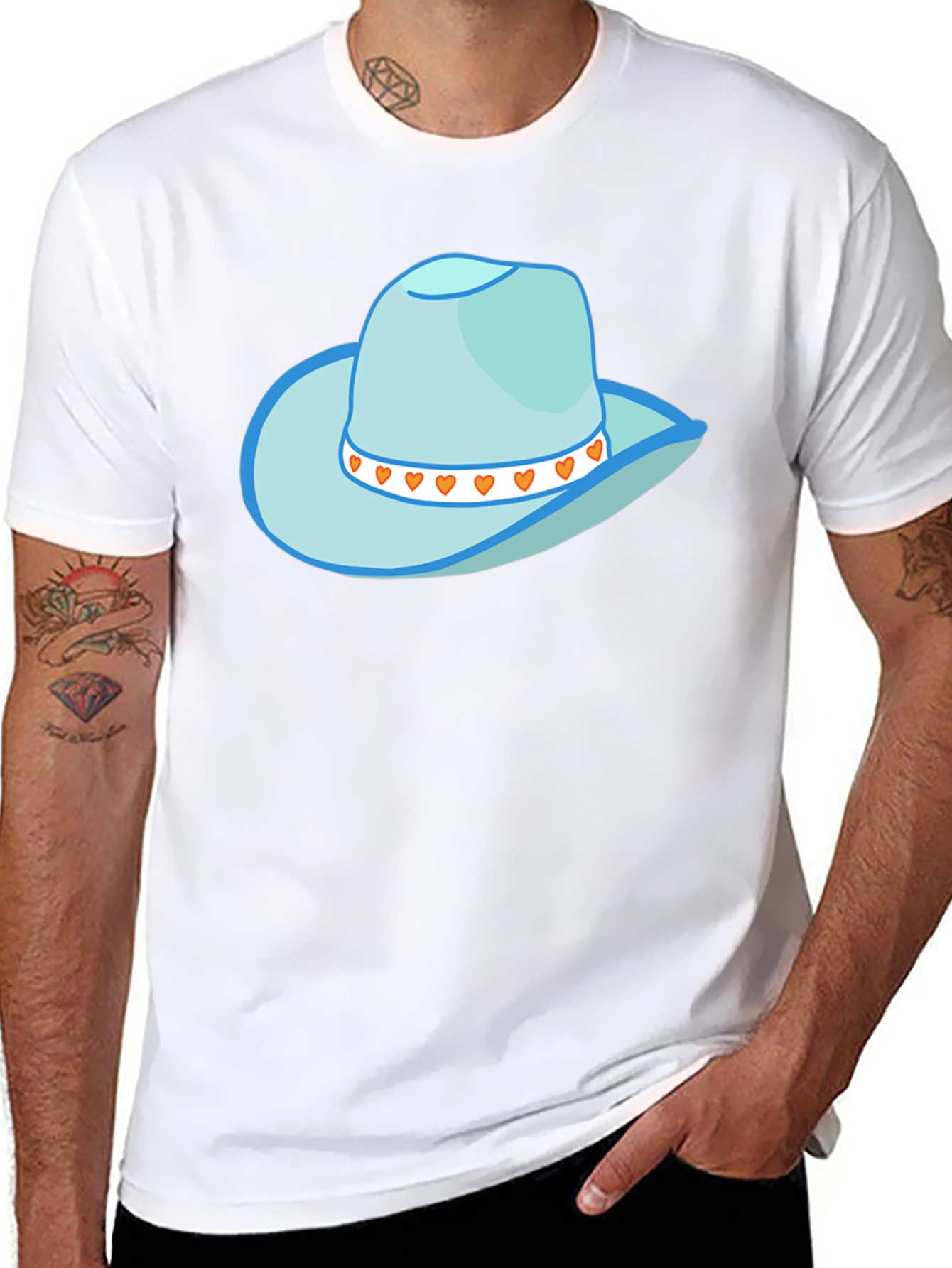 Cowboy Hat Graphic Tee - Stylish Western Style
