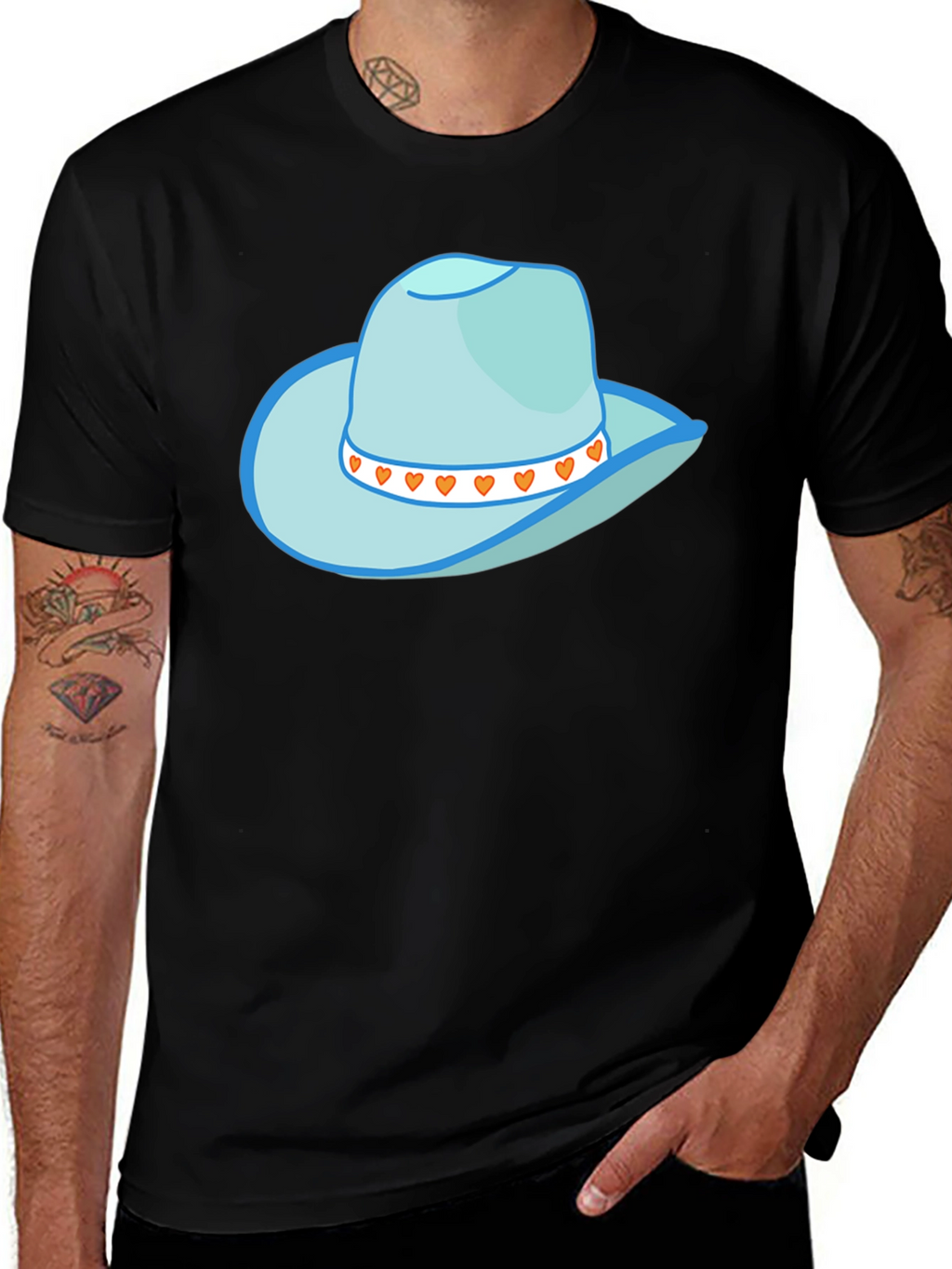 Cowboy Hat Graphic Tee - Stylish Western Style