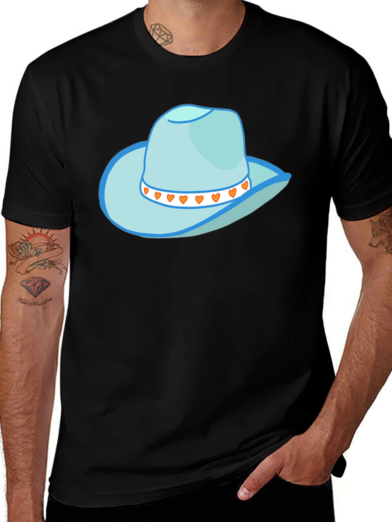 Cowboy Hat Graphic Tee - Stylish Western Style