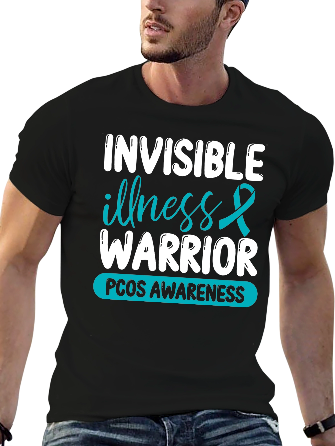 Invisible Illness Warrior PCOS Awareness T-Shirt