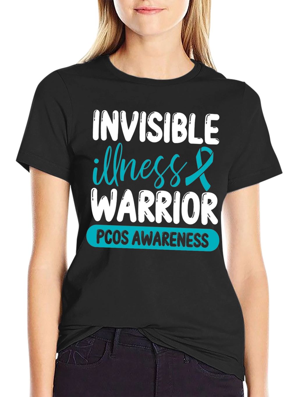 Invisible Illness Warrior PCOS Awareness T-Shirt