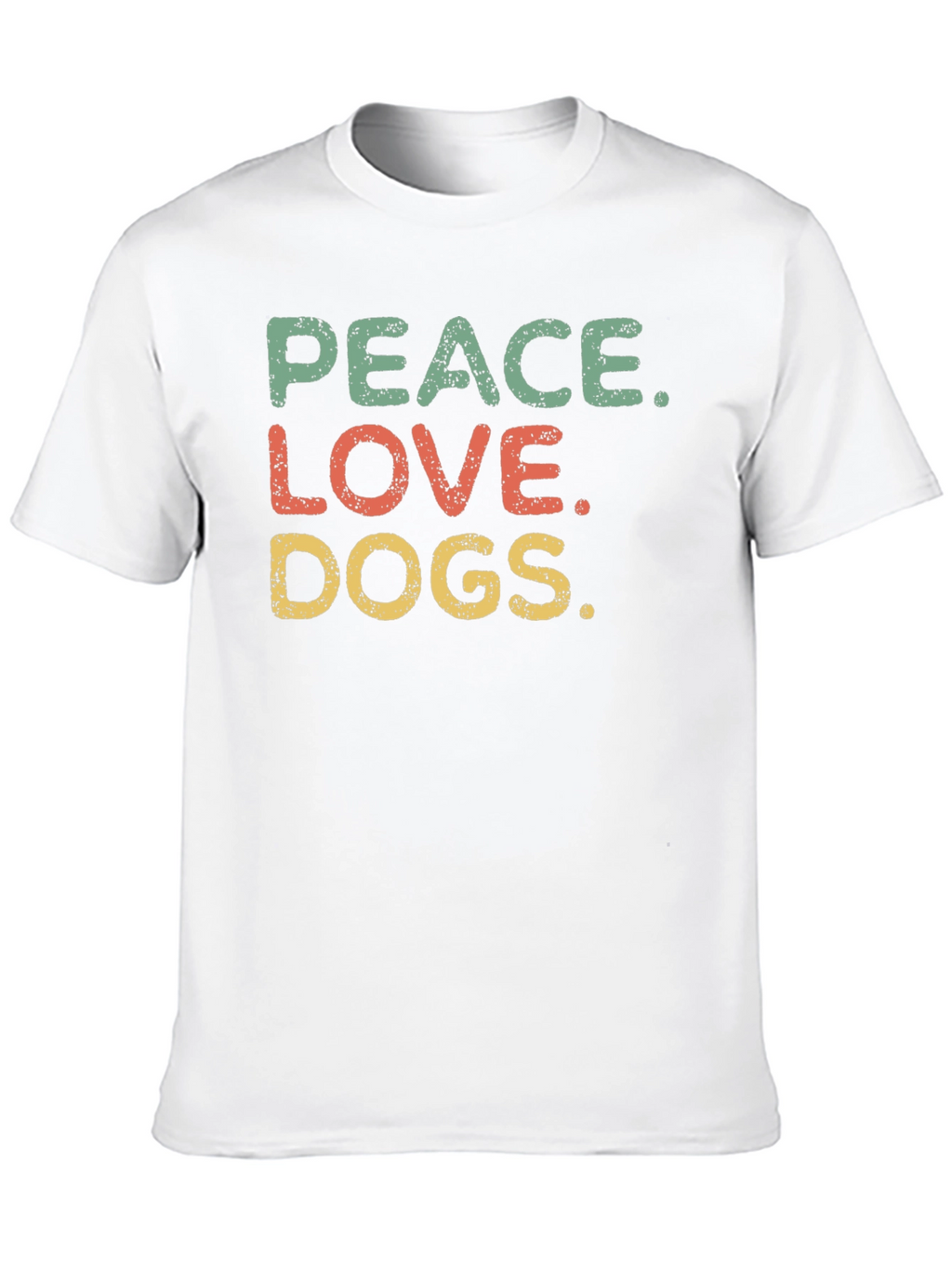 Peace Love Dogs Graphic Tee - Unisex Black T-Shirt