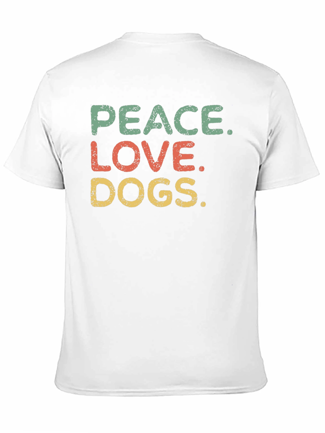 Peace Love Dogs Graphic Tee - Unisex Black T-Shirt