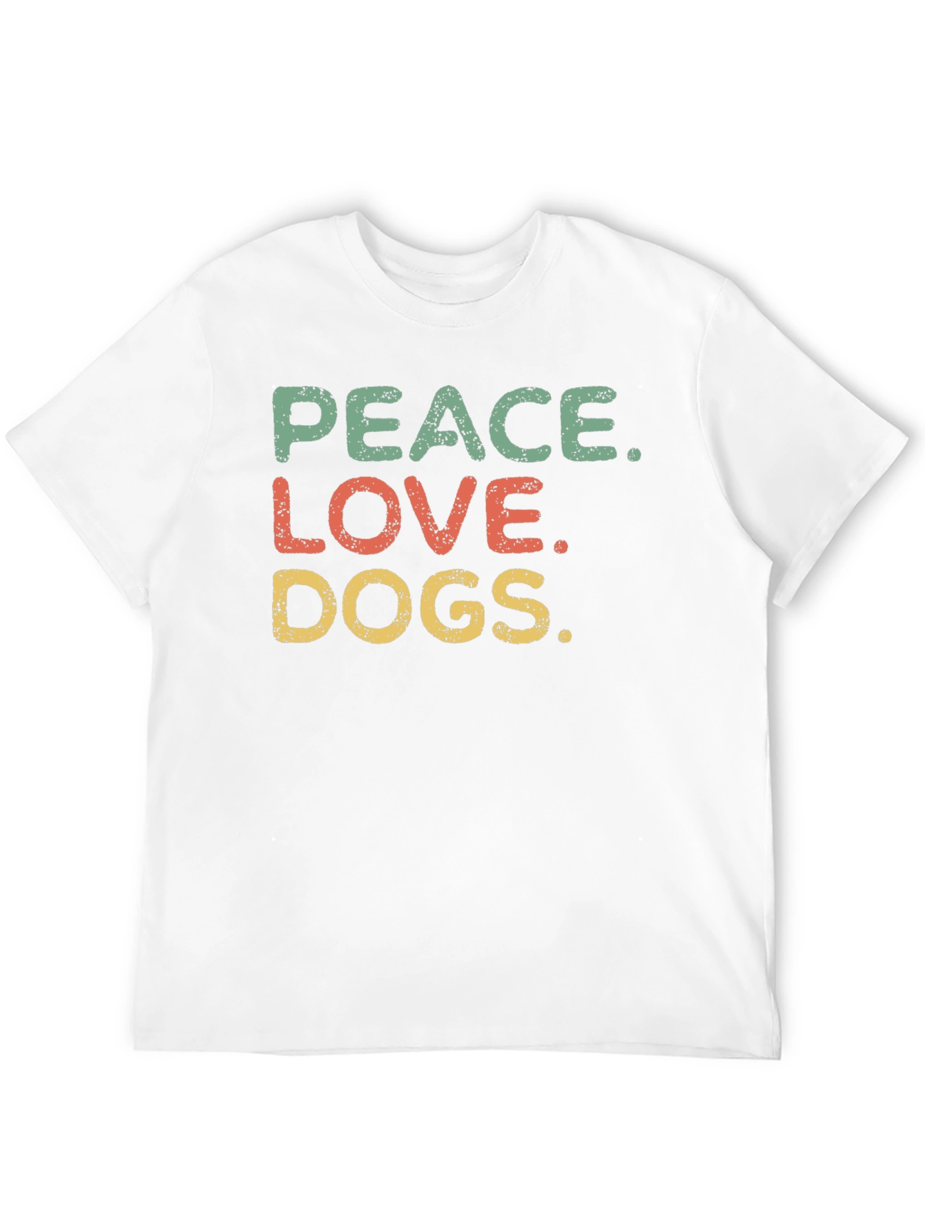 Peace Love Dogs Graphic Tee - Unisex Black T-Shirt