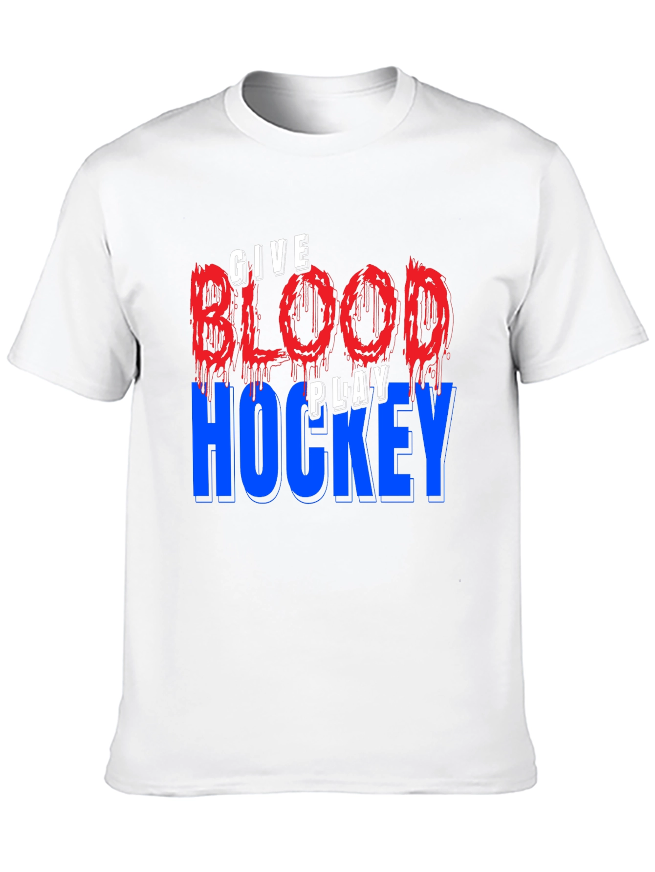 Give Blood Play Hockey Graphic T-Shirt