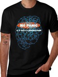No Panic Brainstorm T-Shirt - Black Graphic Tee