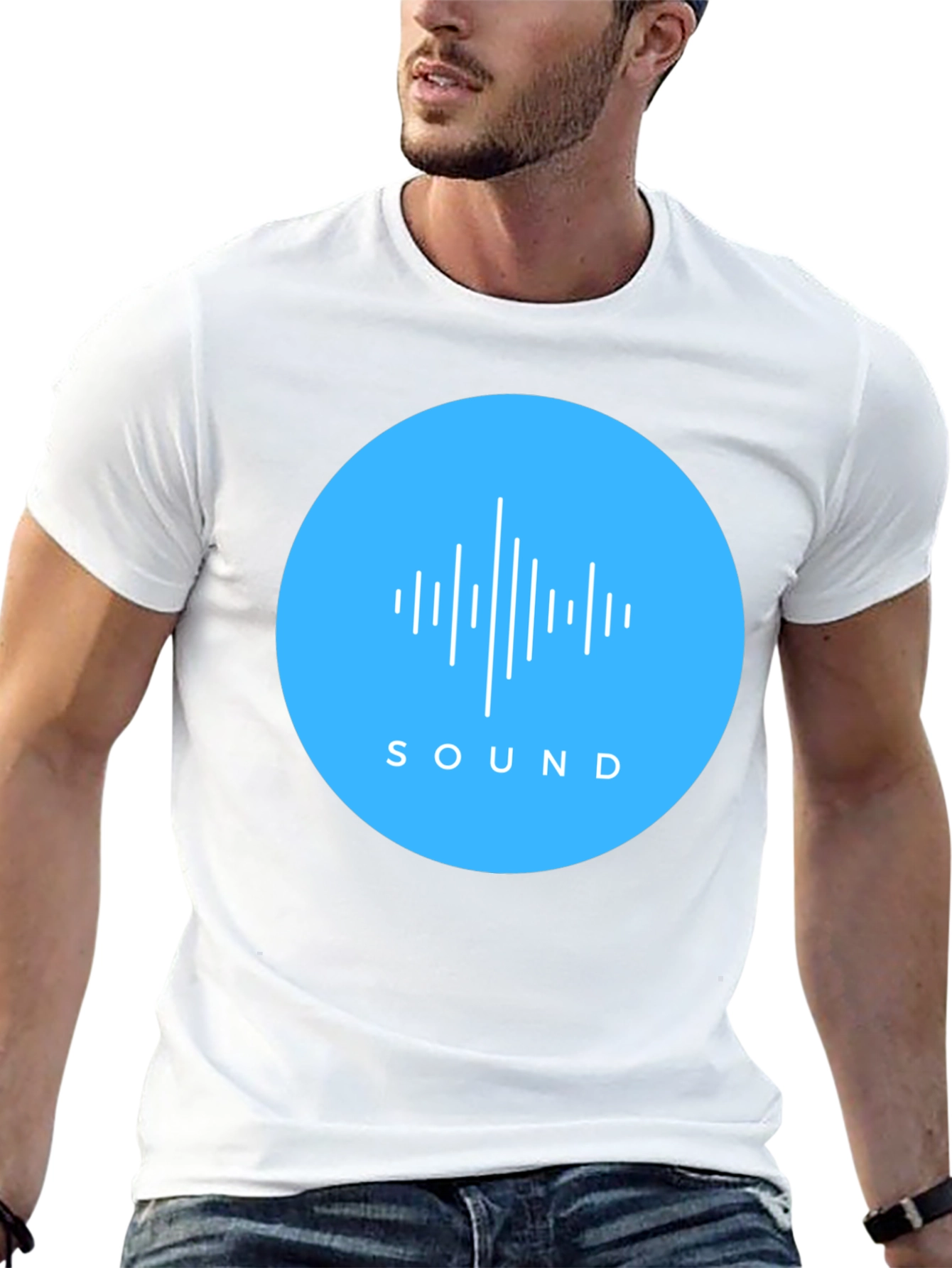 Sound Wave Graphic Tee - Mens Black T-Shirt