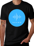 Sound Wave Graphic Tee - Mens Black T-Shirt